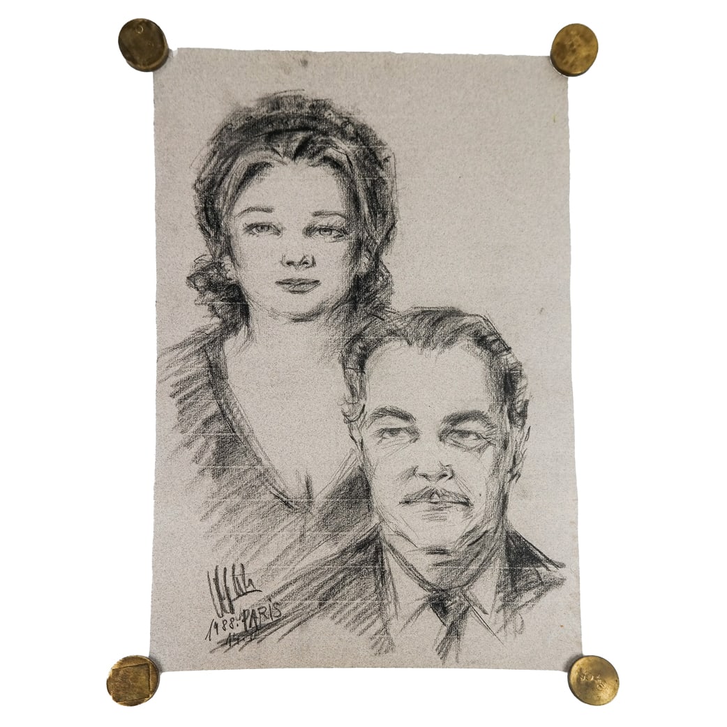 Charcoal Drawing of H.S.H. Rainer III of Monaco (1 of 6)