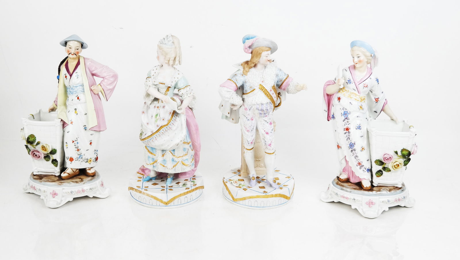 Four Continental Figural Porcelain Sculptures (1 of 8)