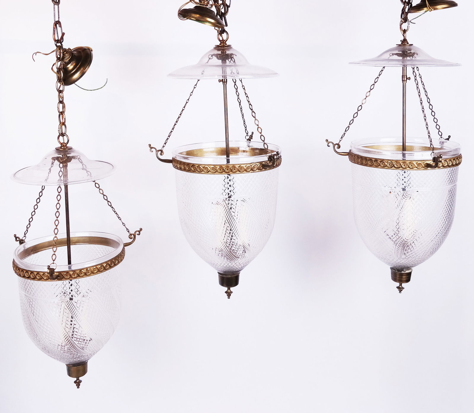 Three Russian Empire Style Bell Jar Lanterns (1 of 9)
