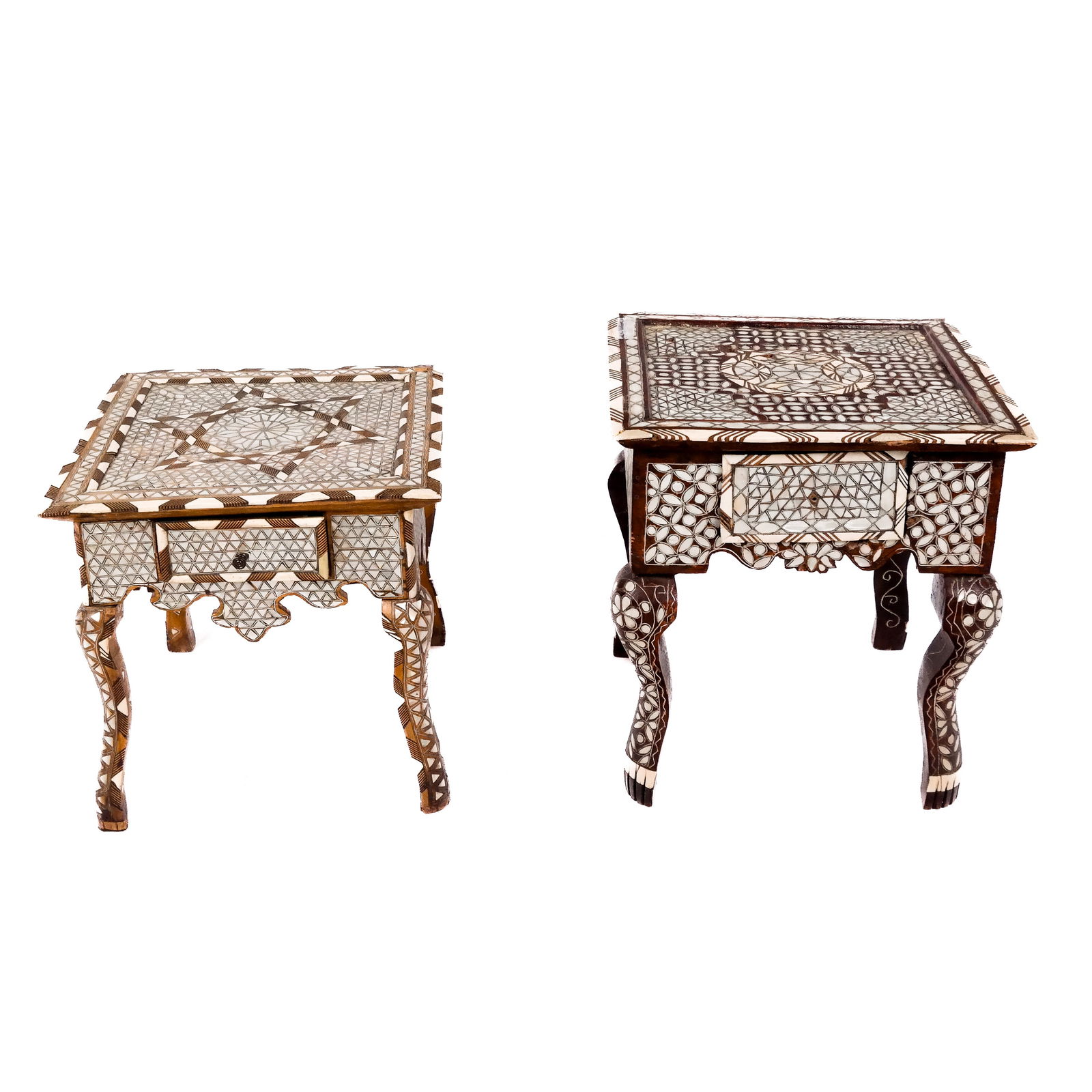 Two Levantine Inlaid Shell Taborets (1 of 12)