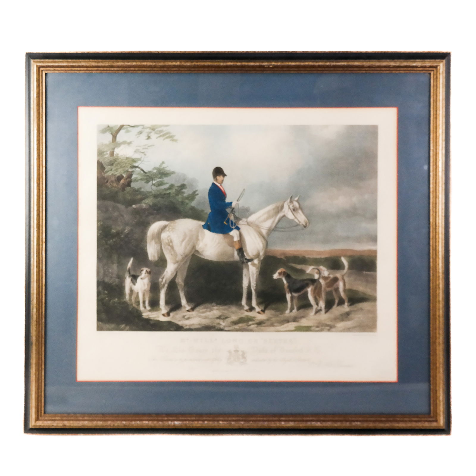 Vintage English Hand-Colored Hunting Print (1 of 8)