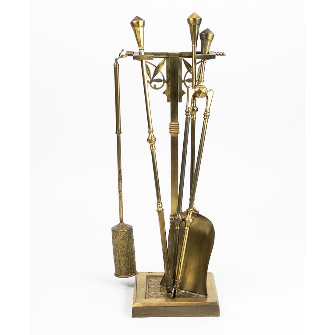Set of Art Deco-Style Fire Tools on Stand (1 of 2)