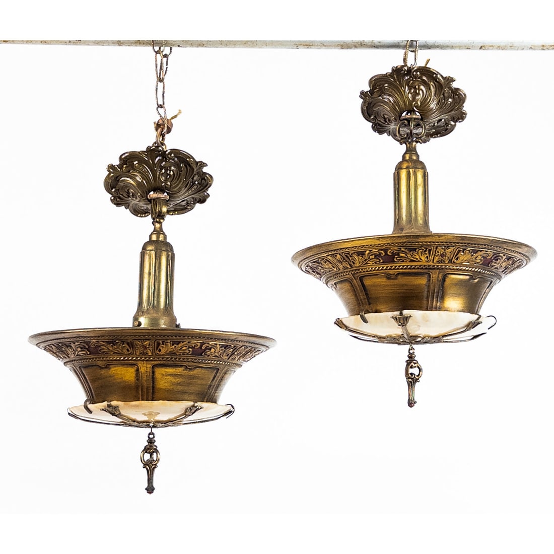 Pair of Vintage Hanging Theatre Fixtures (1 of 3)