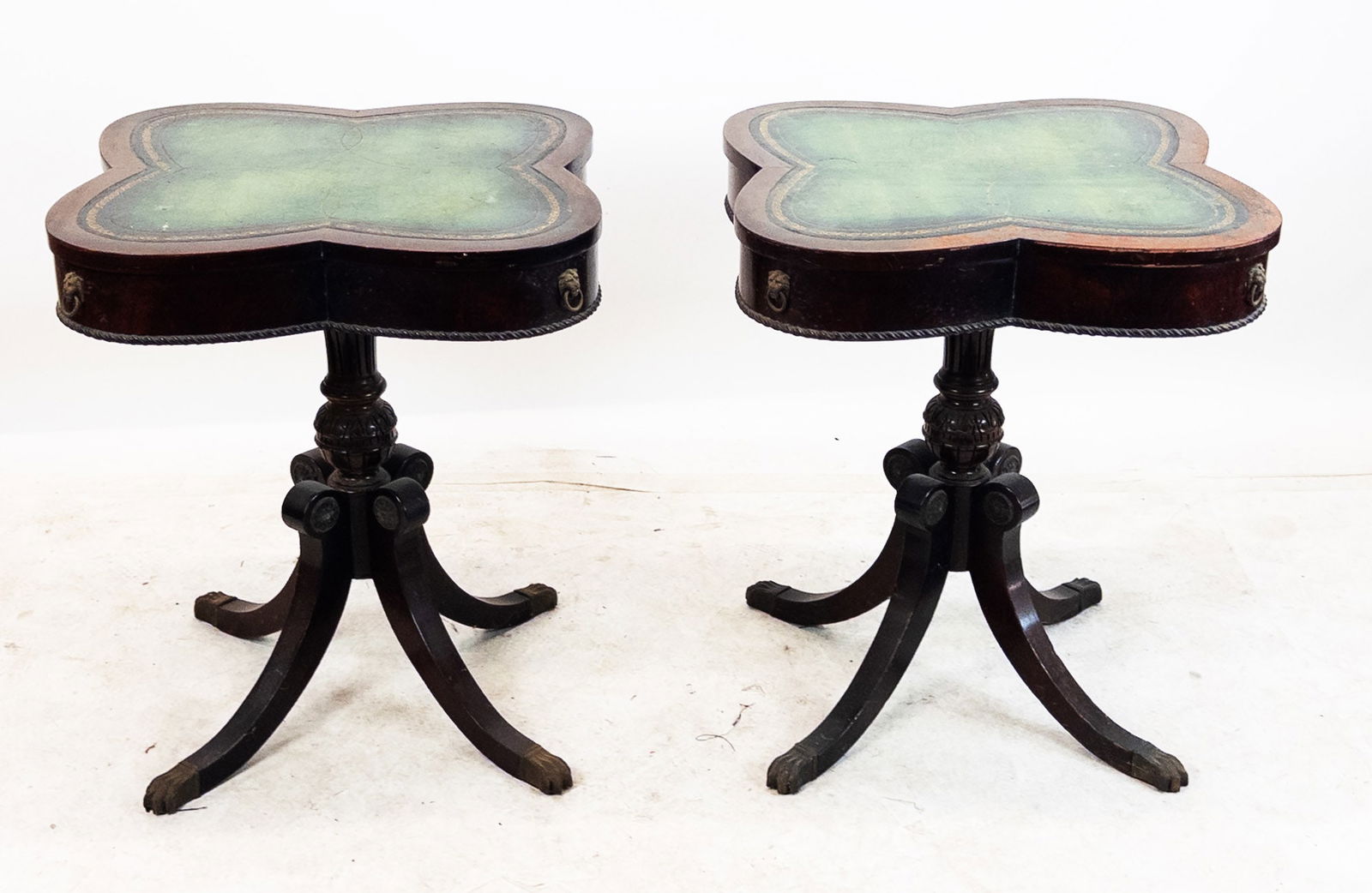 Pair of Clover-Form Tables (1 of 9)