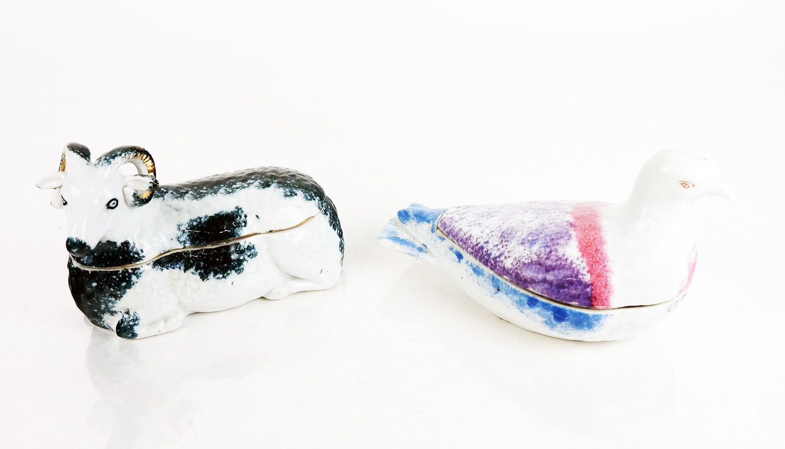 Two Russian Porcelain Animal-Form Boxes (1 of 10)