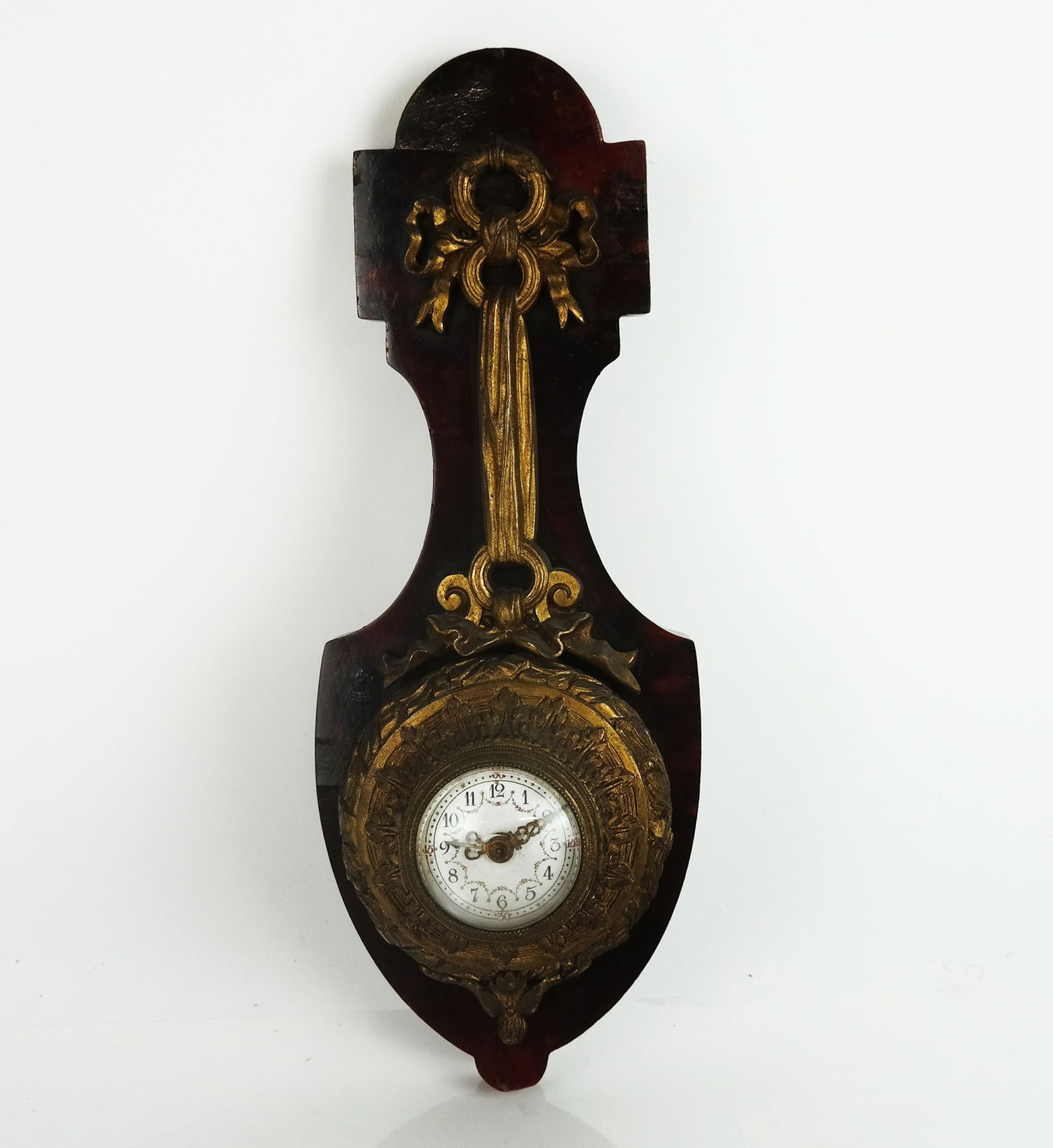 French Bronze-Mounted Small Wall Clock (1 of 10)