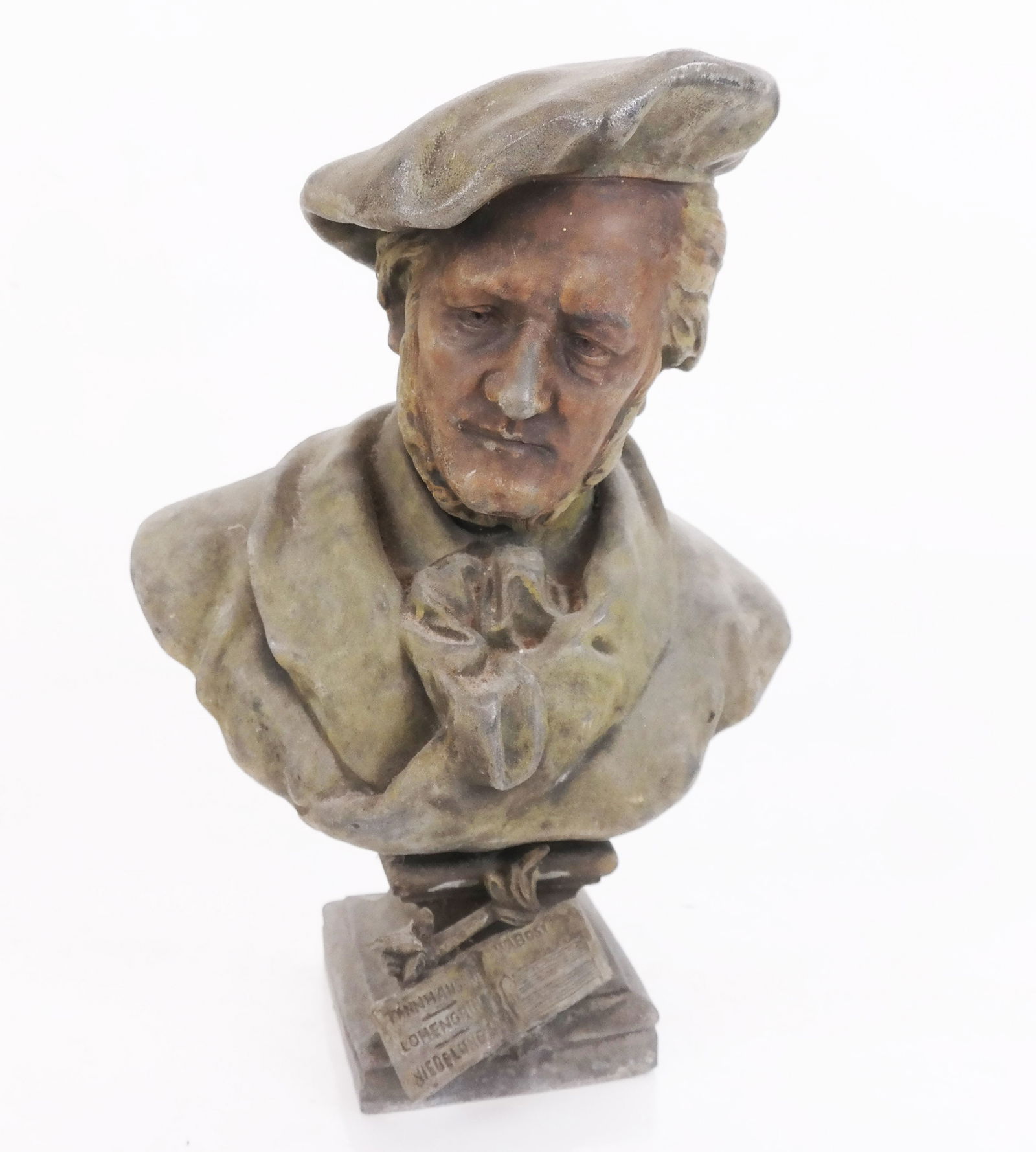 Patinated Metal Bust of Wagner (1 of 7)