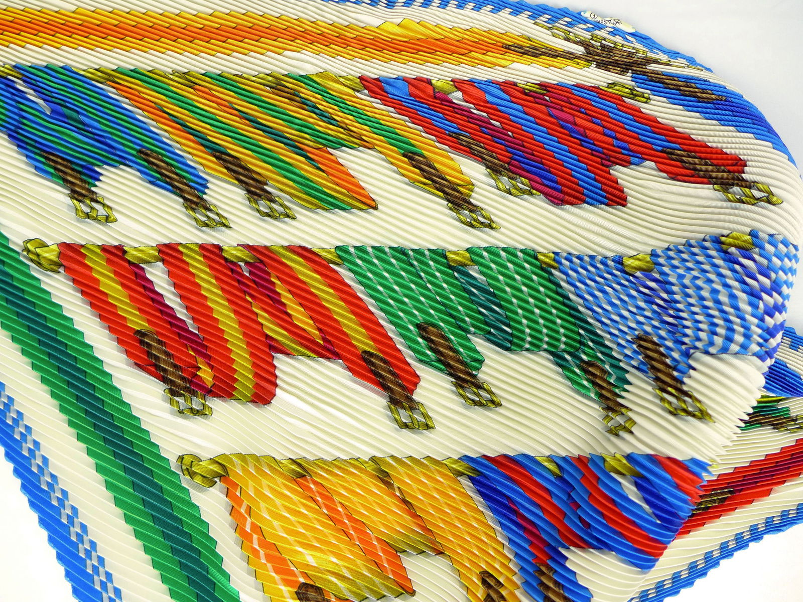 Vintage Hermes Paris Silk Scarf New with tags "Coaching" with box (1 of 8)