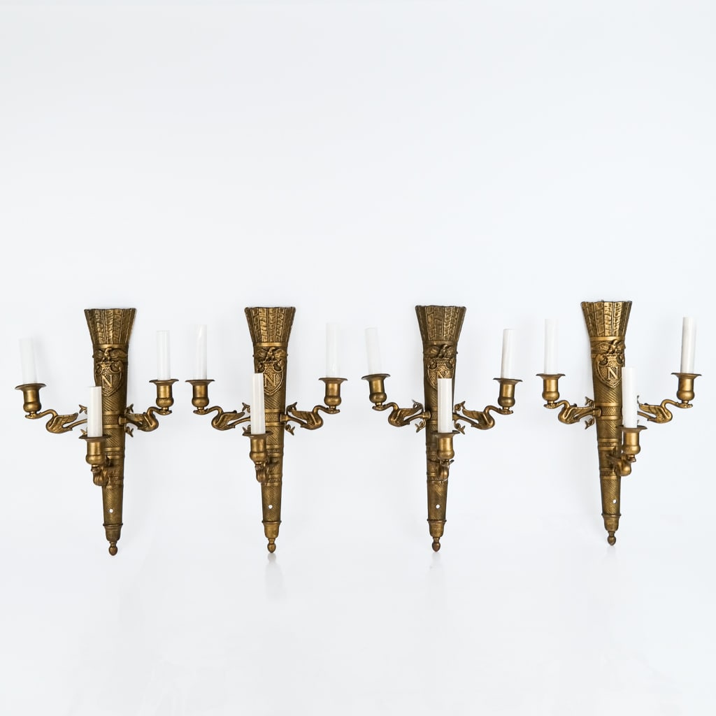 Set of French Empire-Style Sconces (4) (1 of 14)