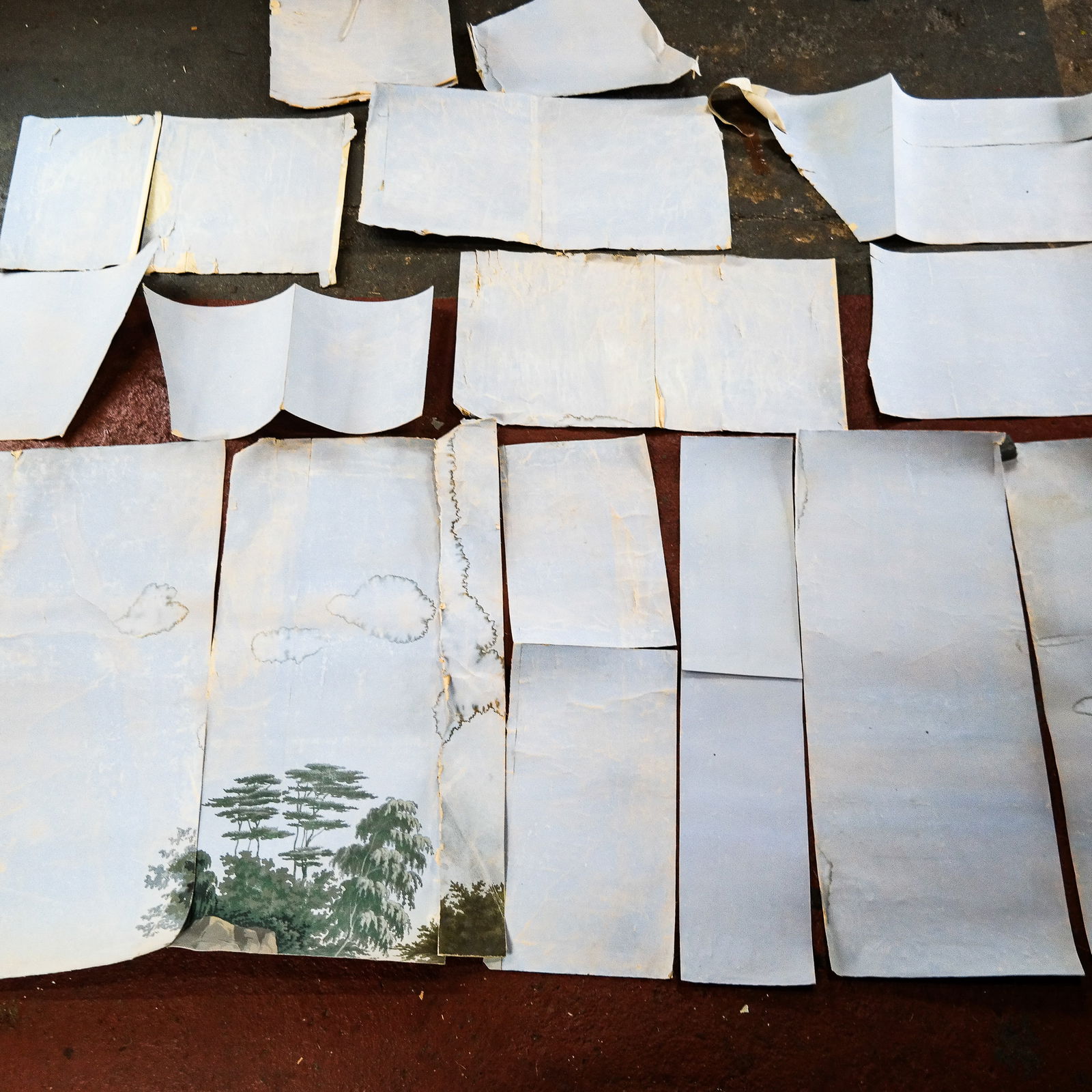 Zuber French Scenic Wallpaper Panel Fragments, 14pcs (1 of 9)