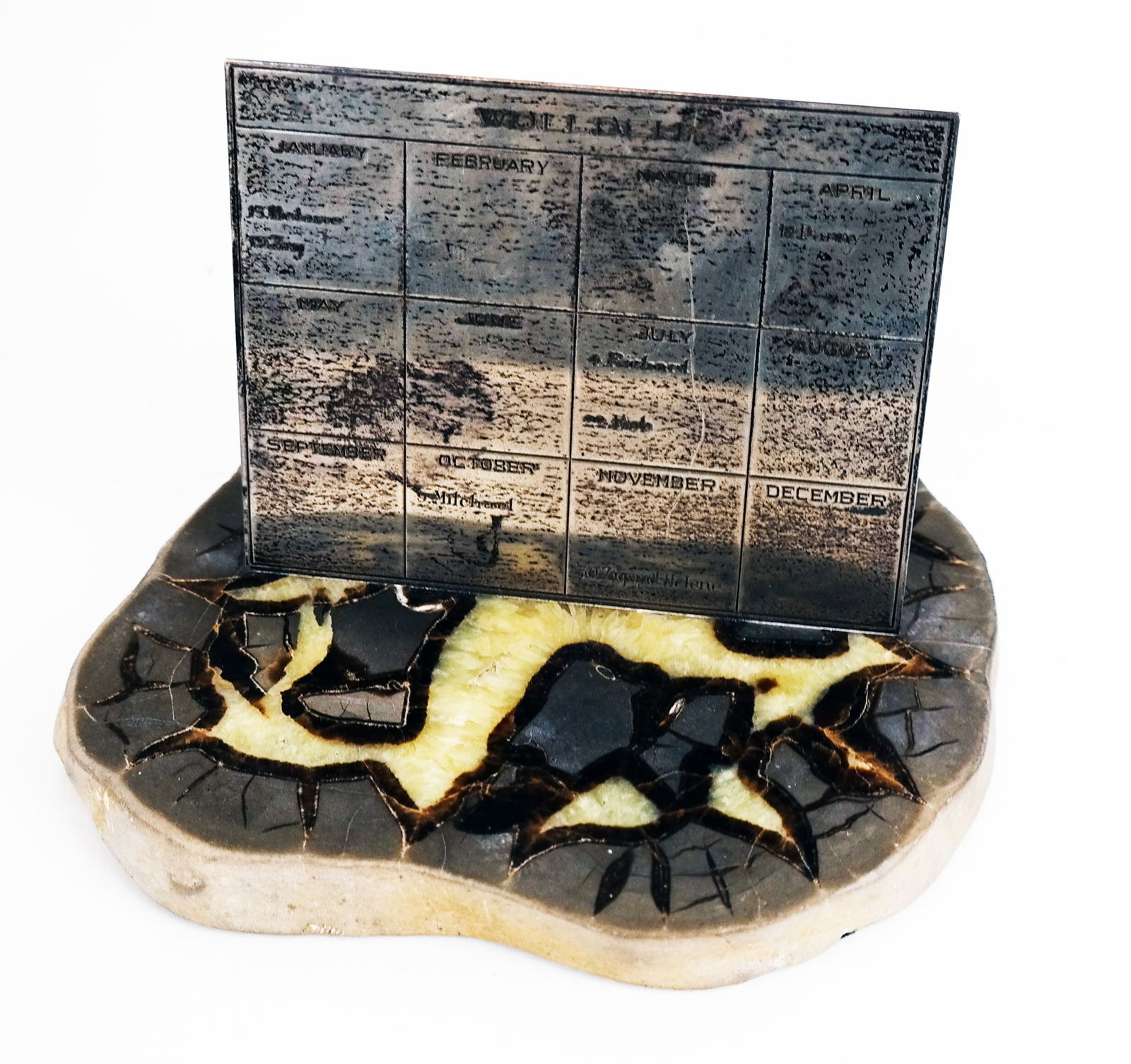 Sterling Silver Mounted Desk Calendar (1 of 8)