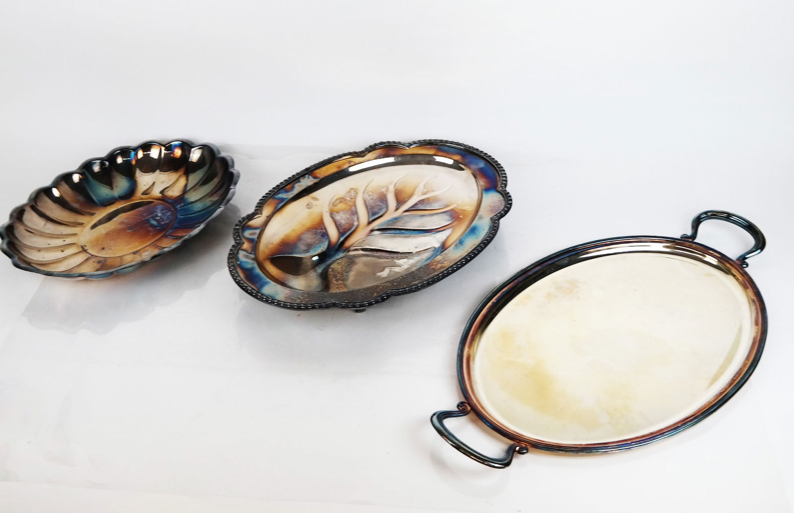 Three Silver Plate Trays (1 of 10)