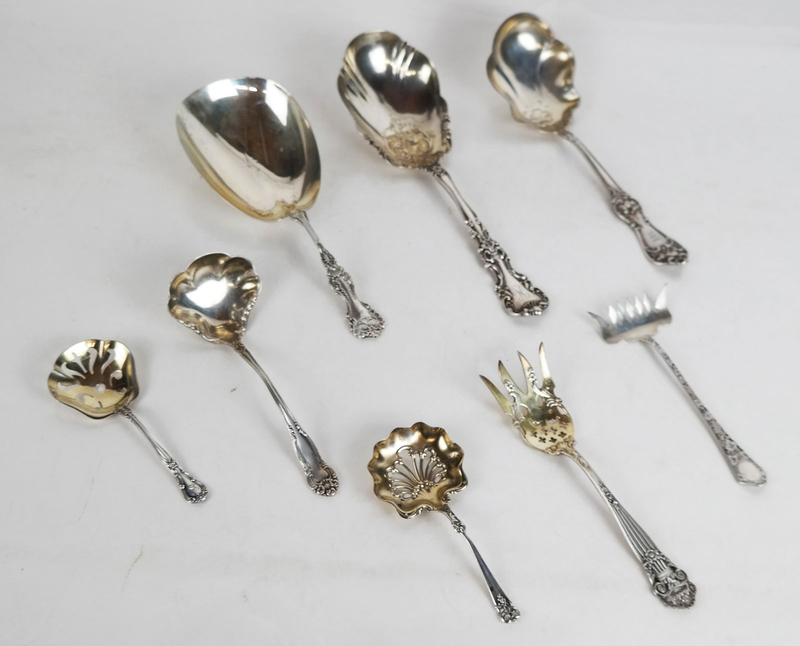 8 Assorted Sterling Silver Serving Pieces (1 of 9)