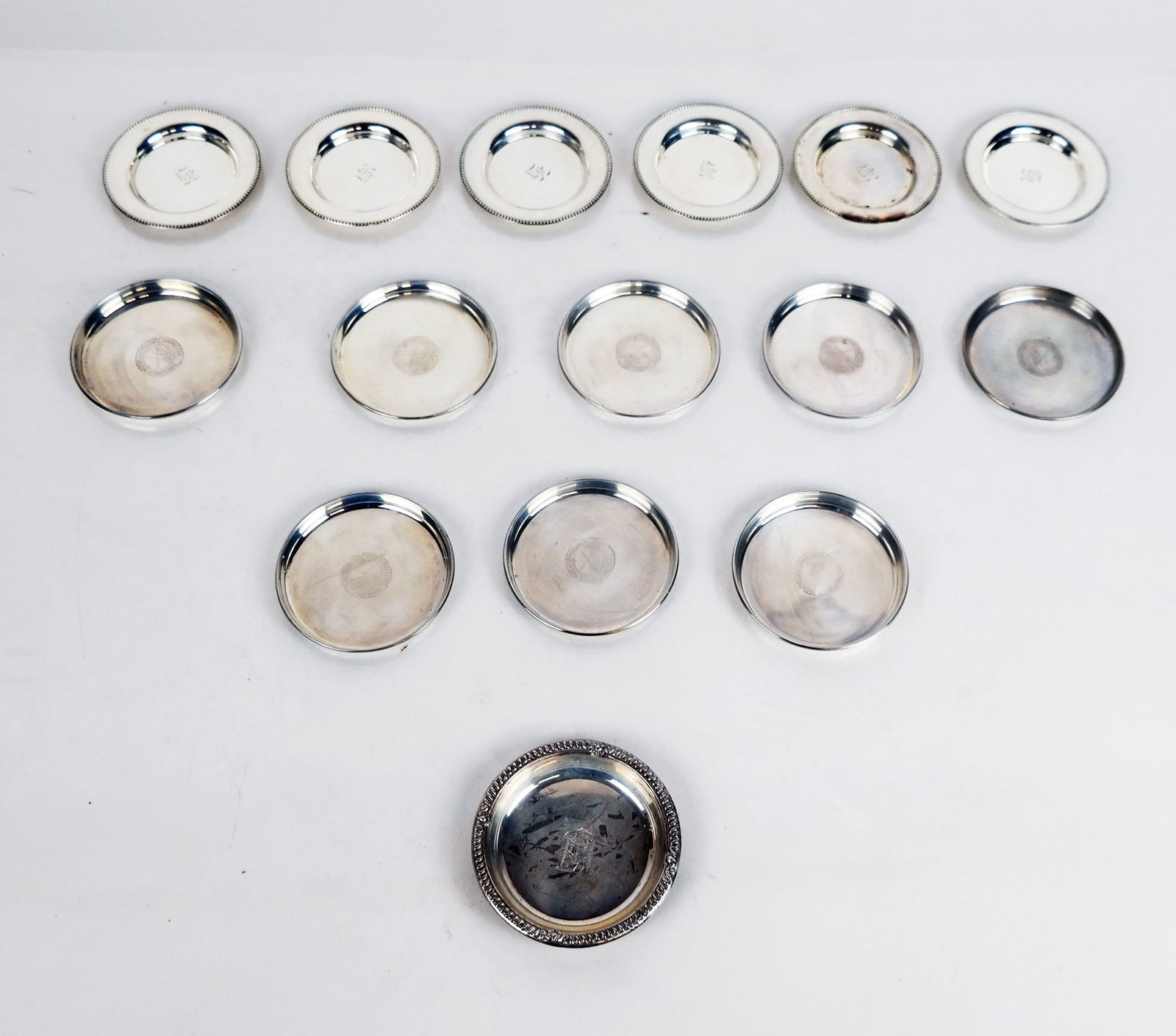 15 Sterling Silver Coasters/Nut Dishes (1 of 11)