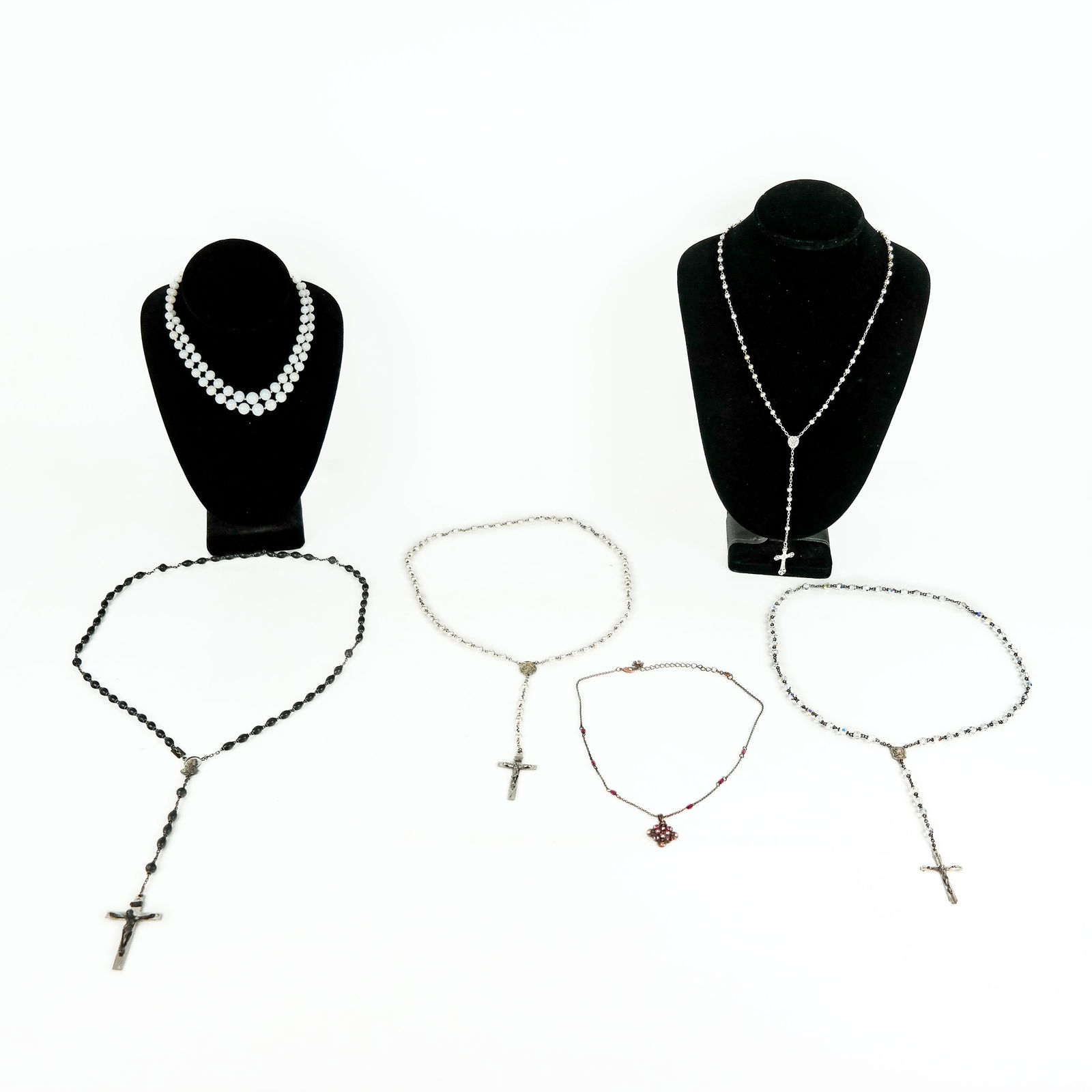 Assorted Sterling Silver-Mounted Necklaces (1 of 16)