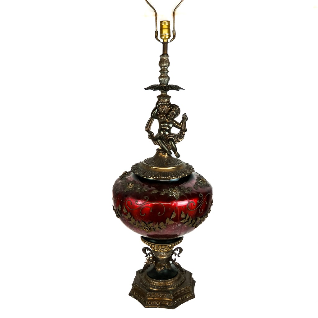 Large Rococo Revival Table Lamp (1 of 12)