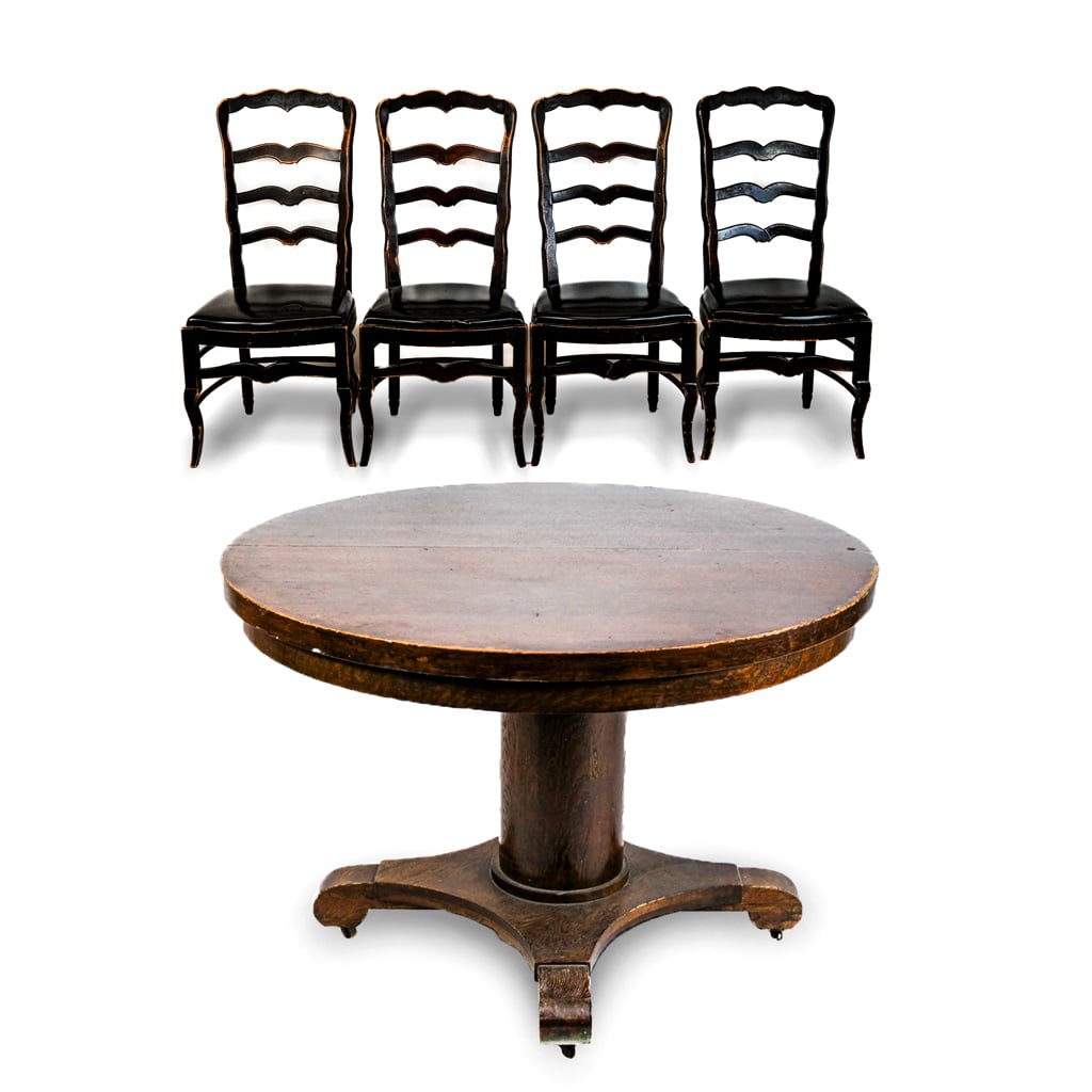 French Provincial-Style Style 5 Piece Dining Suite (1 of 13)