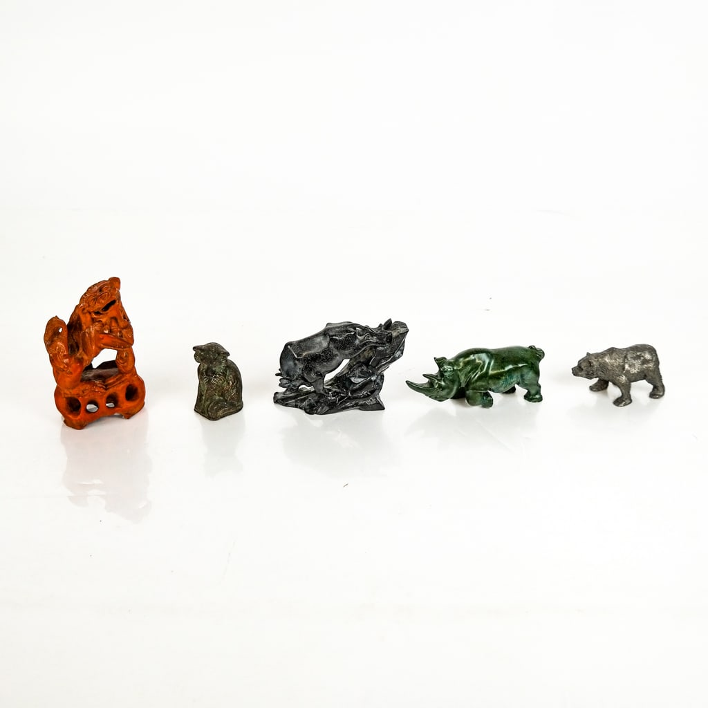Group of Five Animal Sculptures (1 of 10)