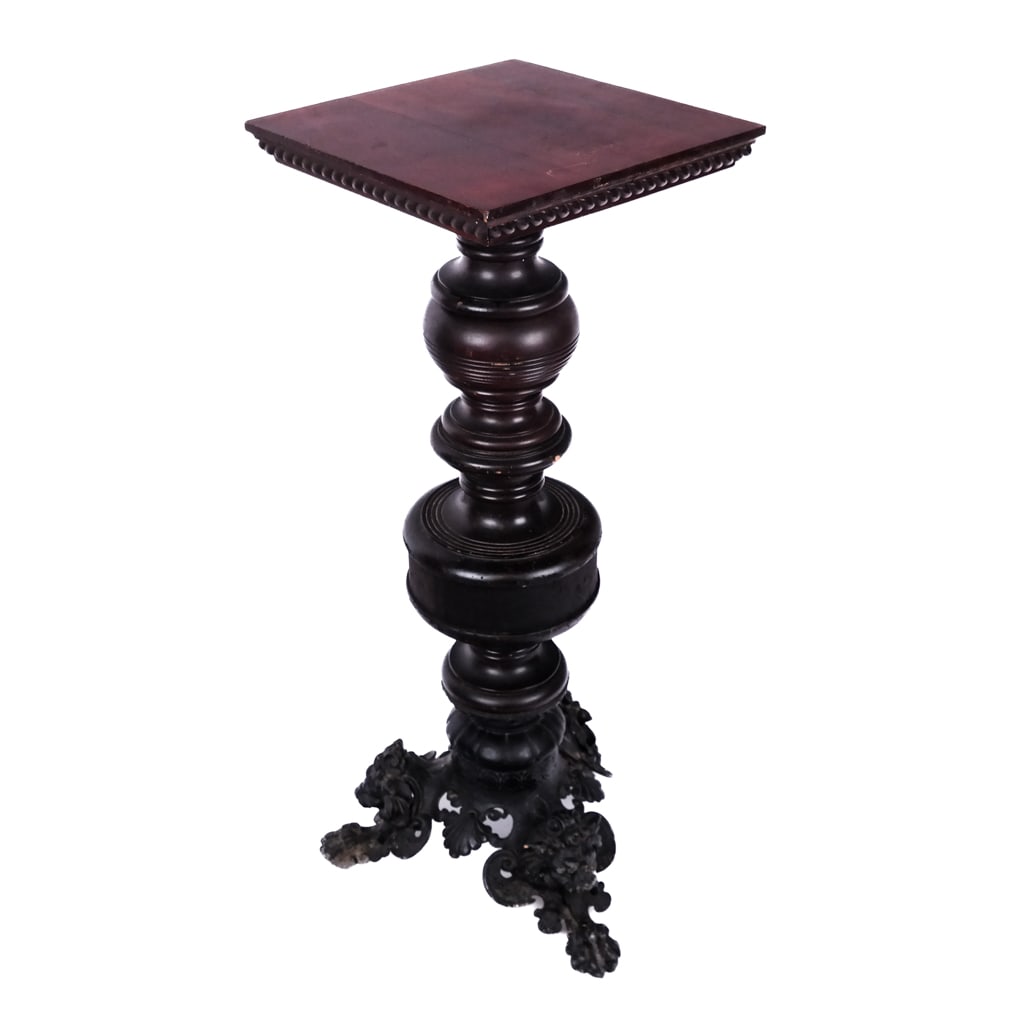 19th C. Allegorical Ornate Pedestal-Stand (1 of 10)