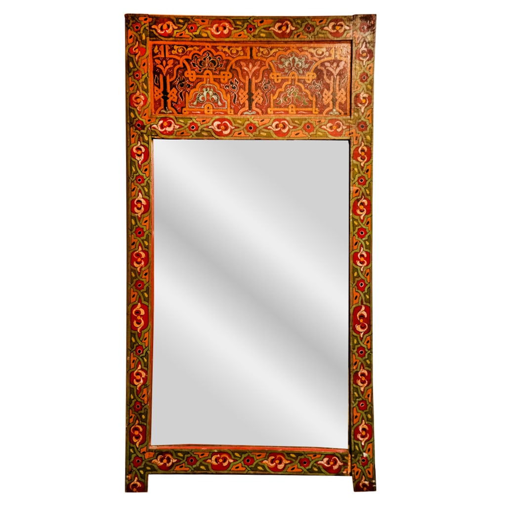 Anglo-Indian Painted Mirror (1 of 11)