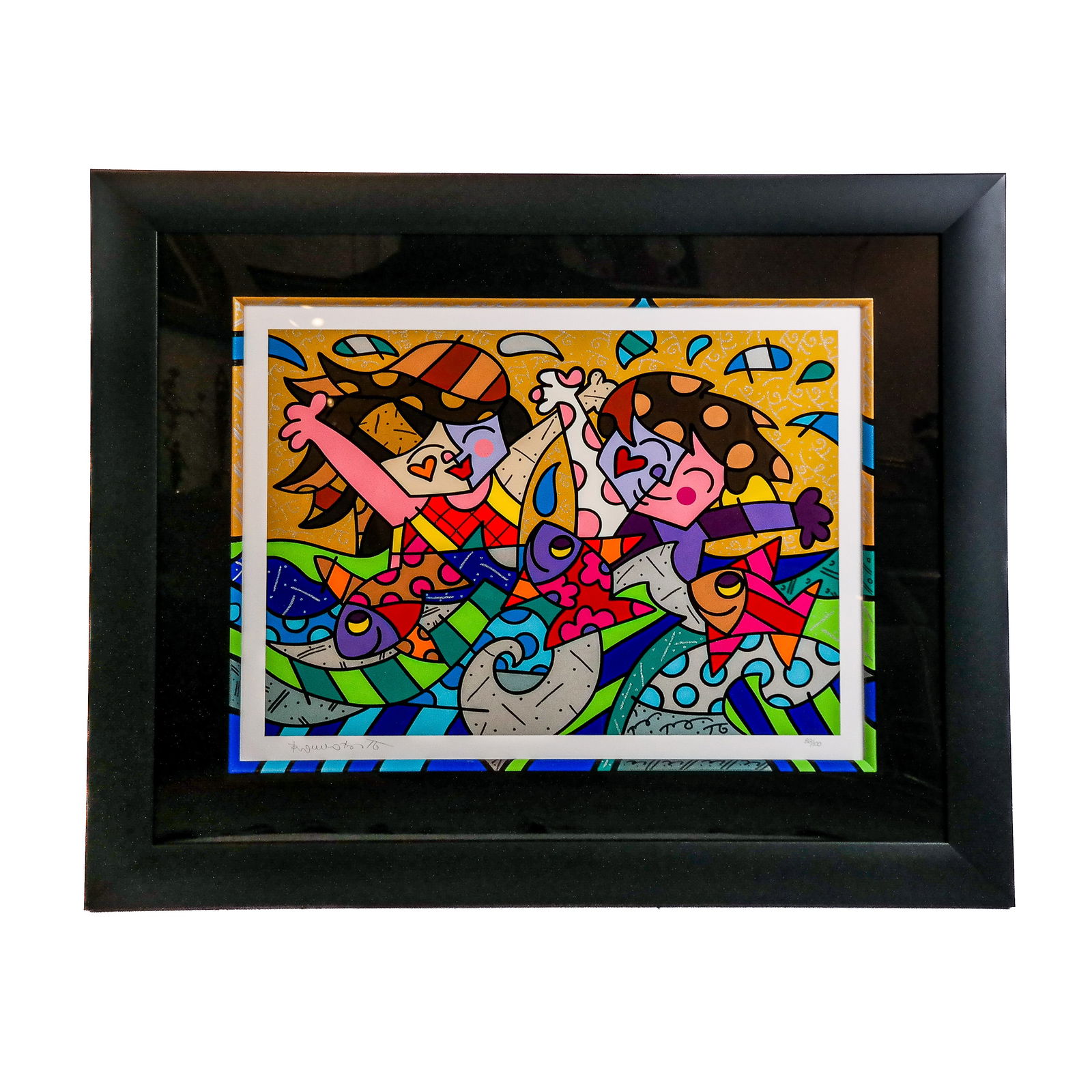 Romero BRITTO: "Swimmers," Signed Lithograph (1 of 13)