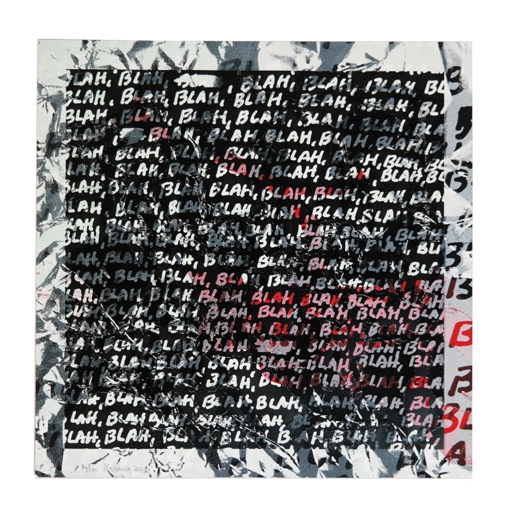 Mel BOCHNER: "Blah Blah Blah" - Screen Print (1 of 7)