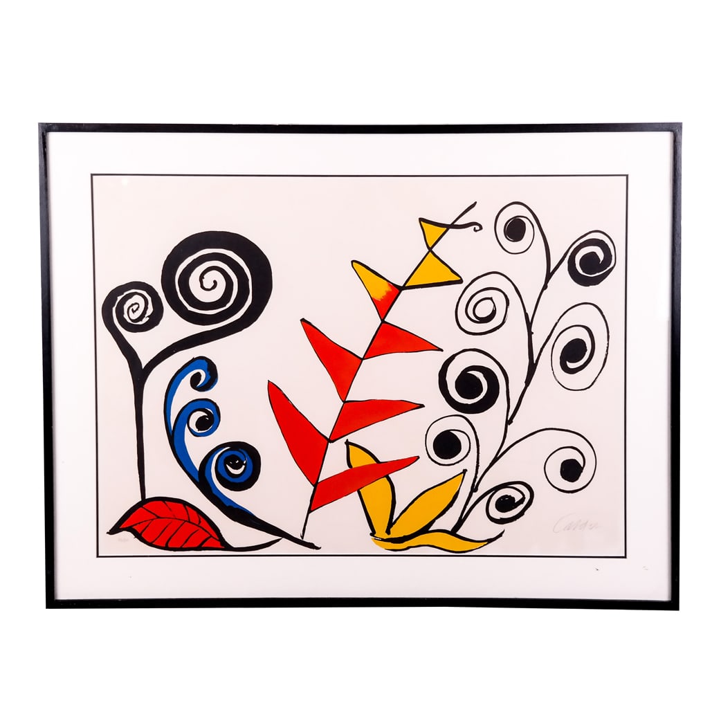 After Alexander CALDER: Flowers - Lithograph (1 of 9)