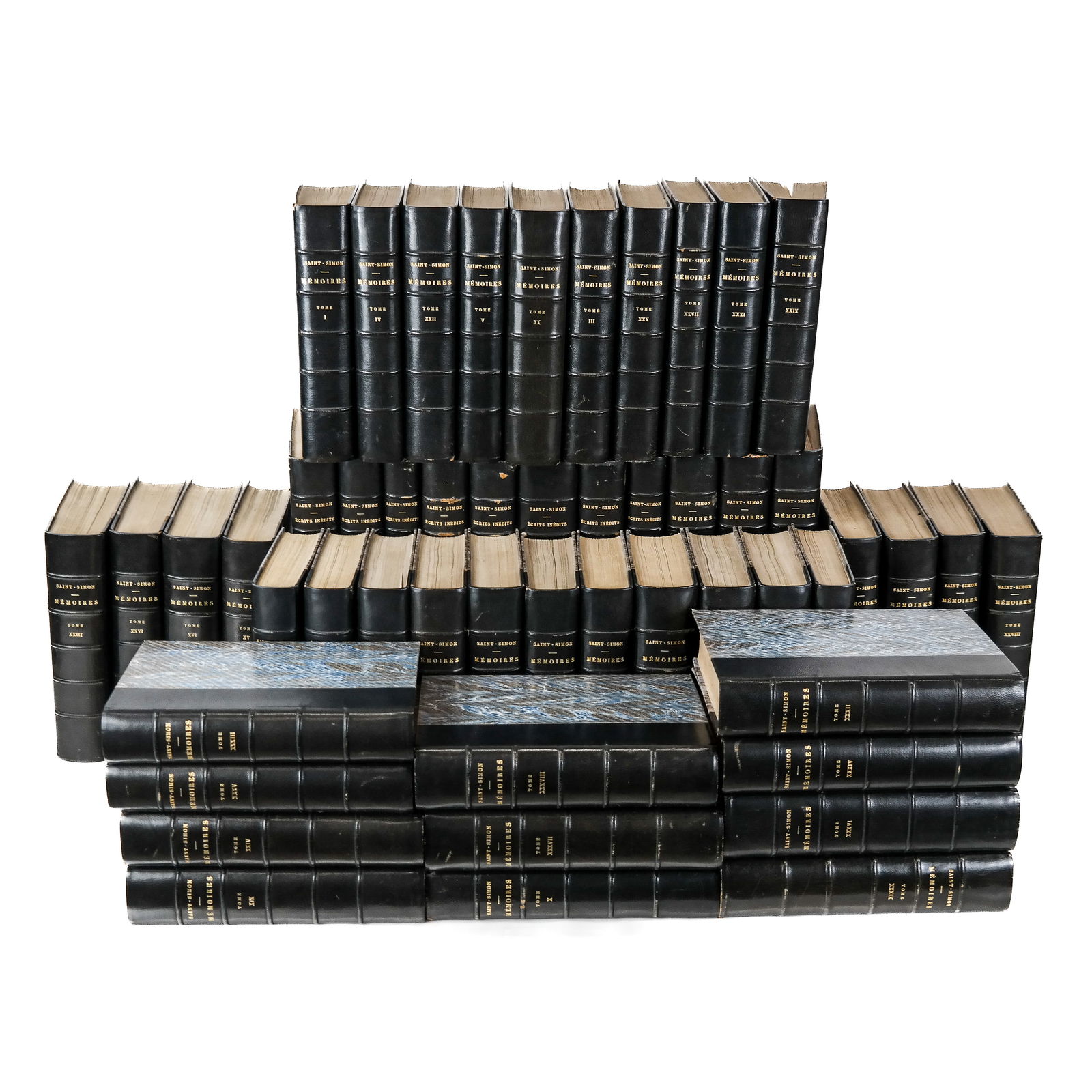 French Bindings: Memoires de Saint-Simon (1 of 6)