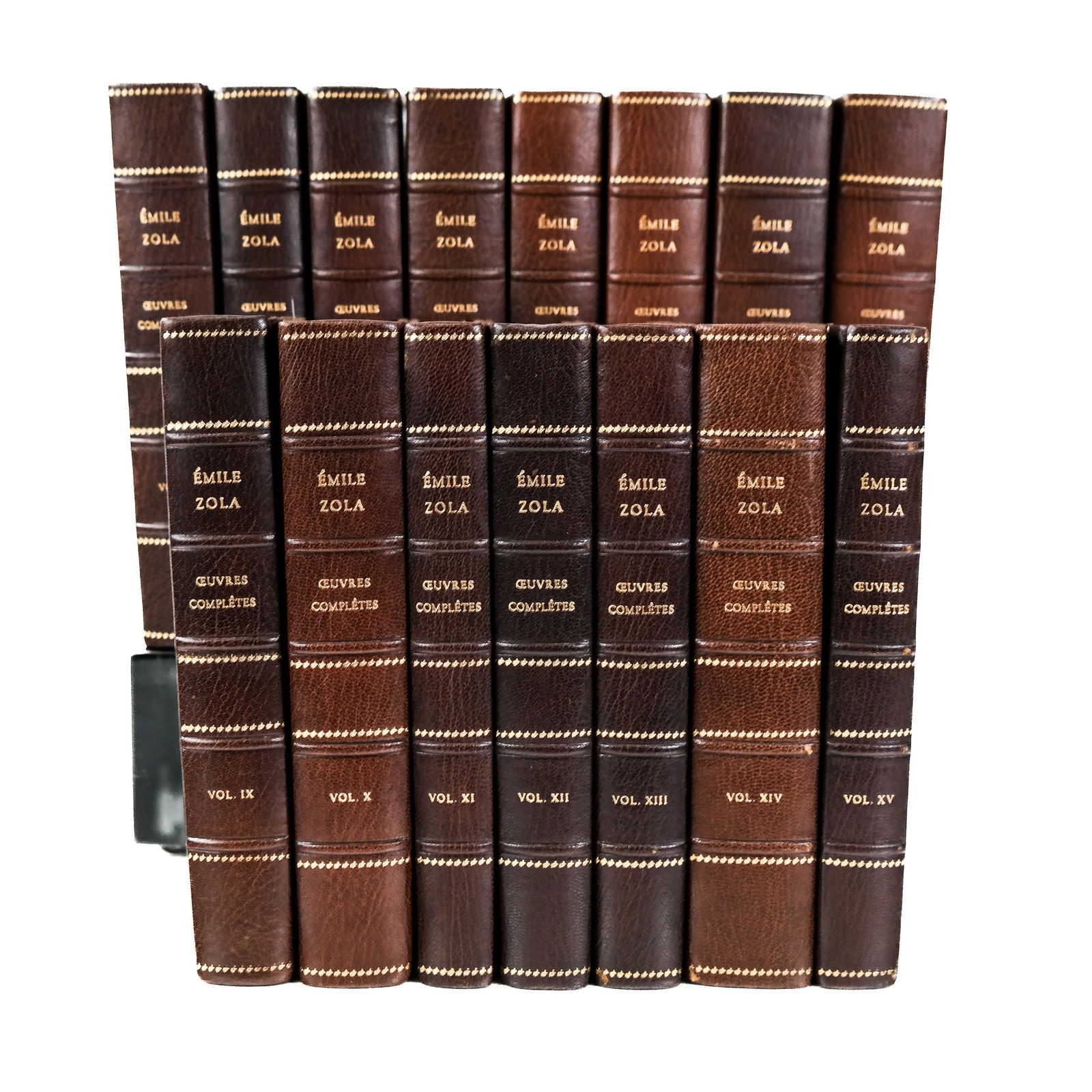 French Bindings: Mitterand, Emile Zola Oeuvres (1 of 7)