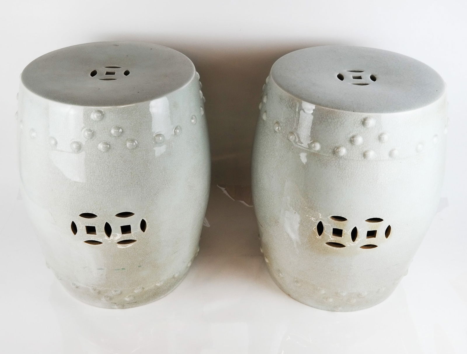 Pair of Chinese Garden Seats (1 of 10)