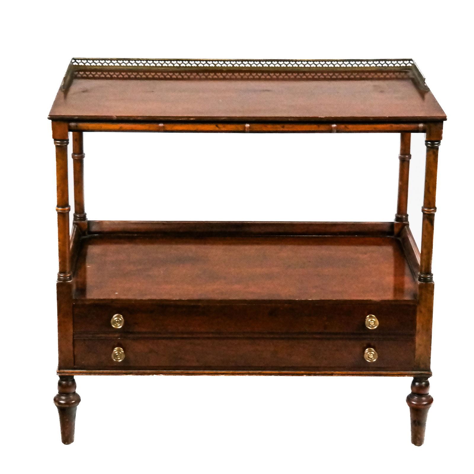 Regency Style Mahogany Low Etagere (1 of 8)