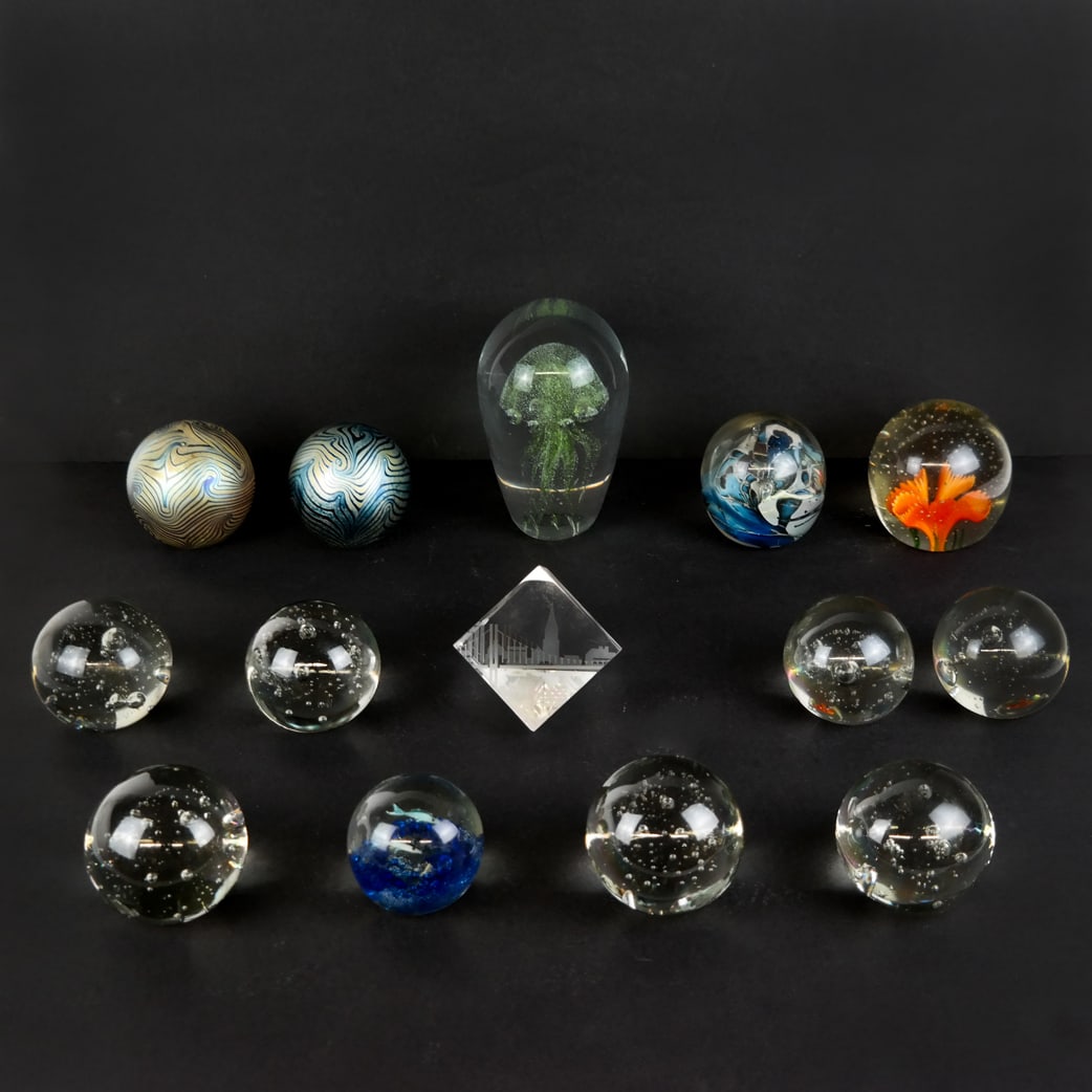 Group of Paperweights: Steuben, Eickholt & Others (1 of 14)