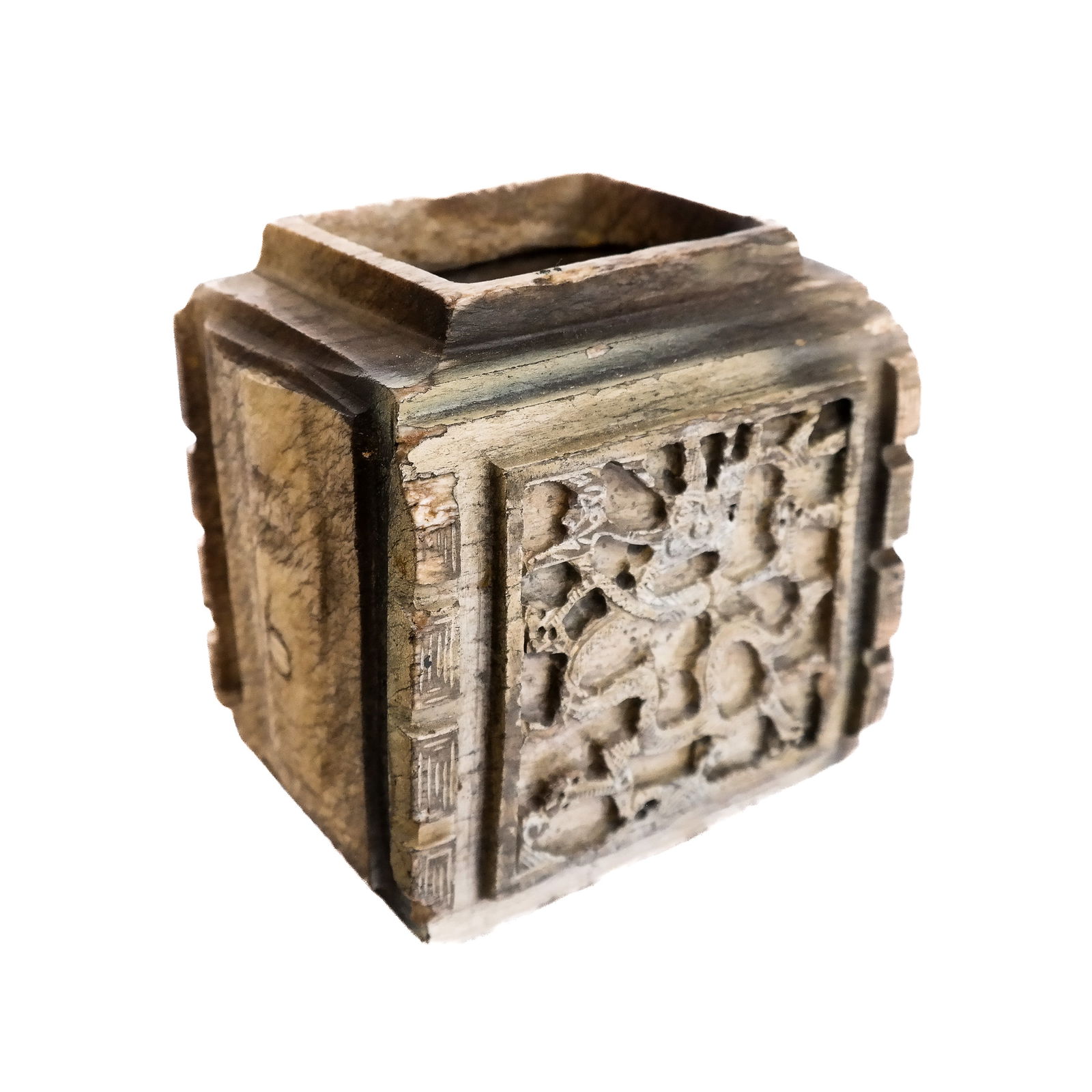 Chinese Carved Stone Vessel (1 of 9)