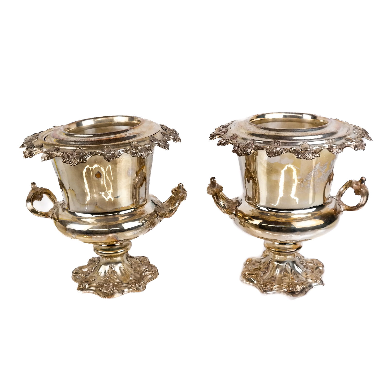 Pair of Silver Plate Wine/Champagne Coolers (1 of 11)