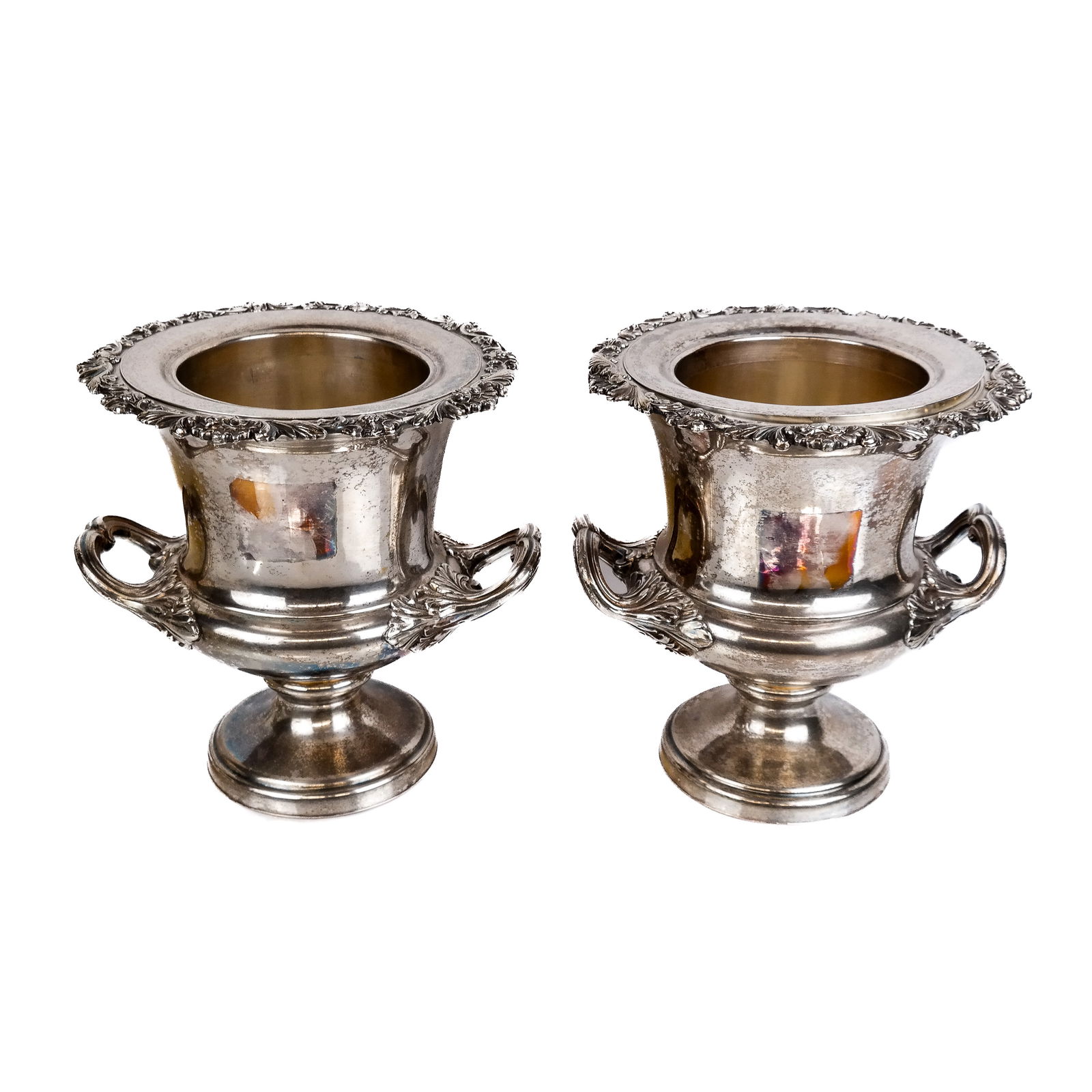 Pair of Silver Plate Wine/Champagne Coolers (1 of 9)
