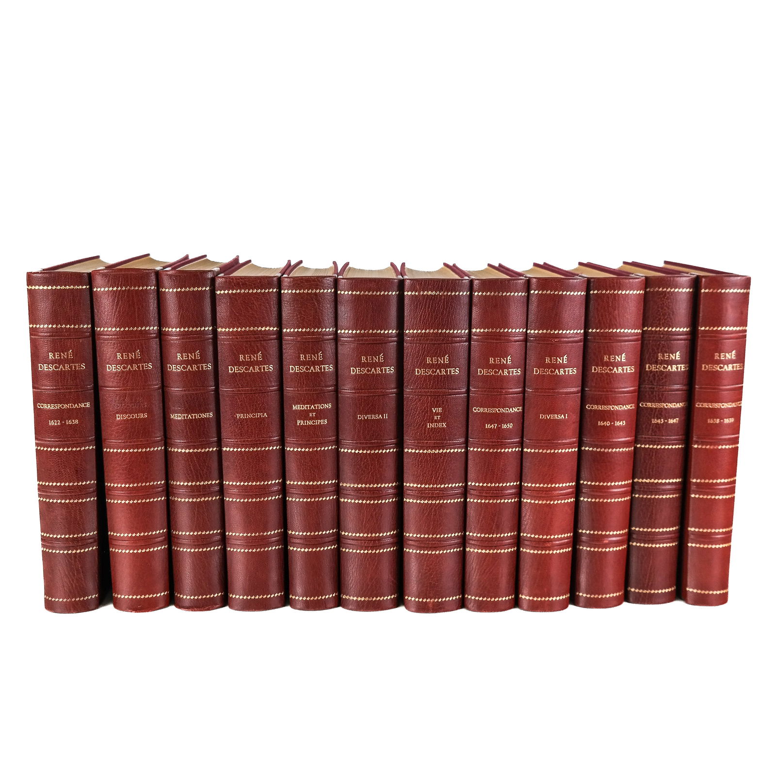 French Bindings: Oeuvres de Rene Descartes (12) (1 of 12)