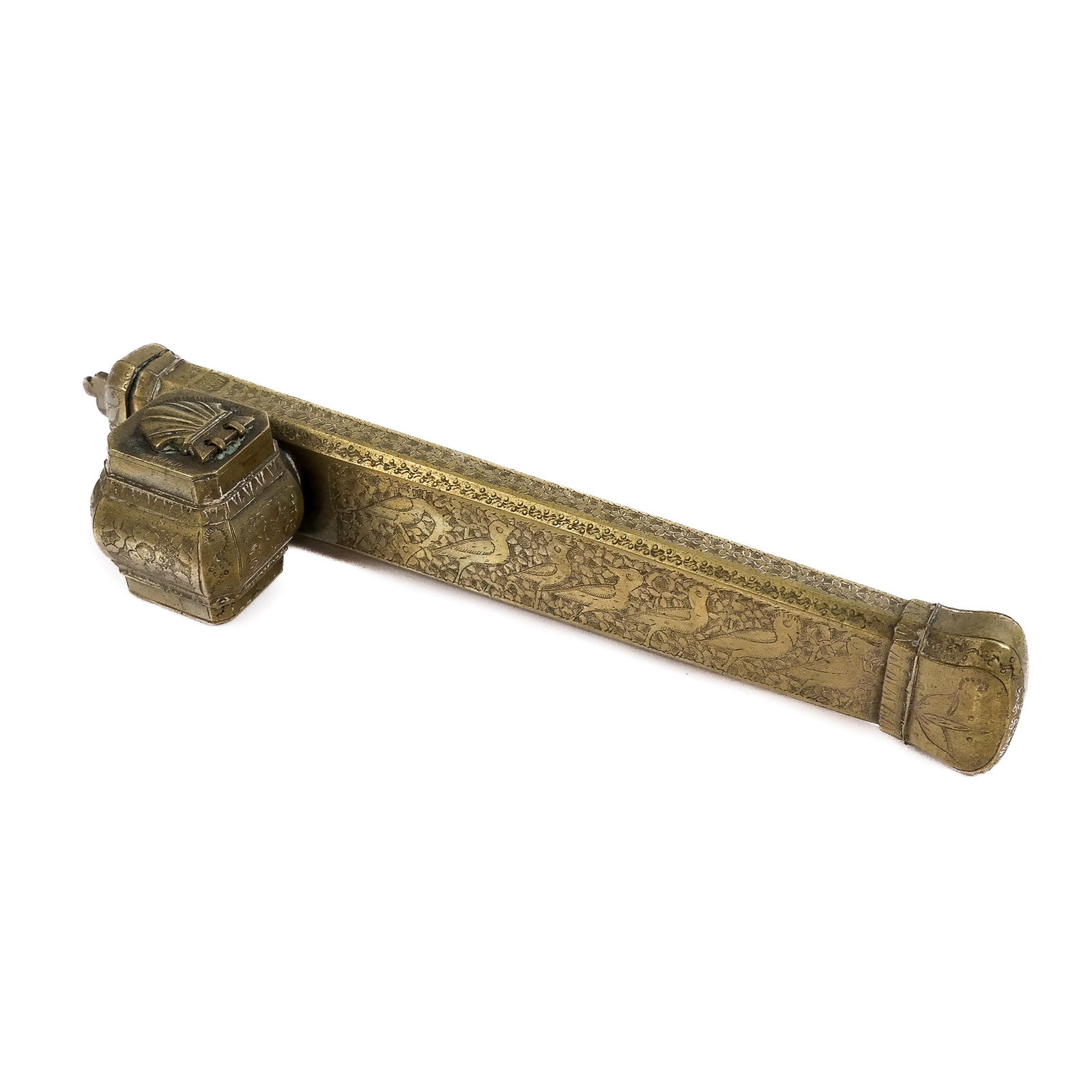 Antique Islamic Brass Qalamdan Divit (1 of 8)