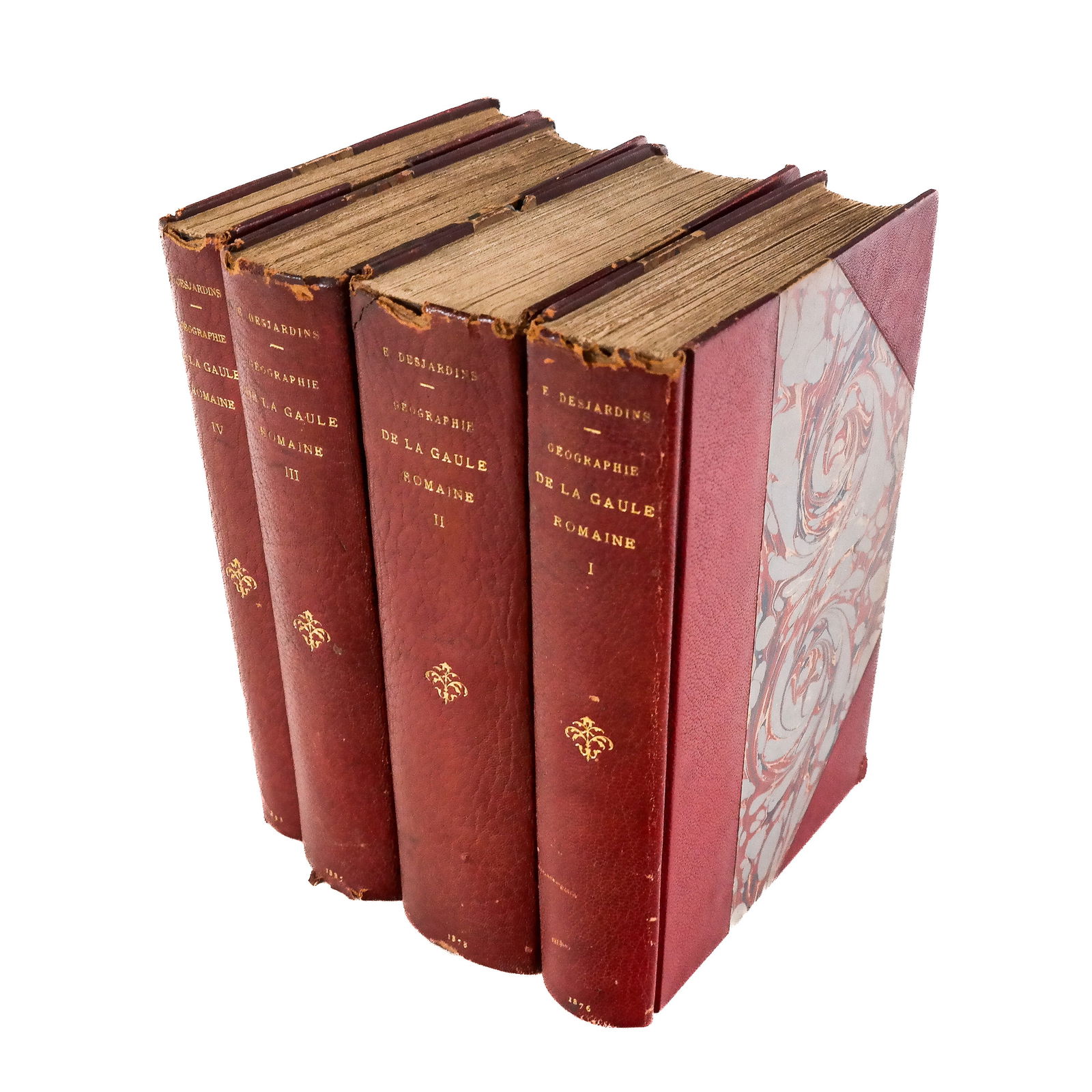 French Bindings: Geographie de la Gaule Romaine (4 (1 of 10)
