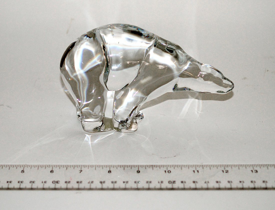 Baccarat Polar Bear: Baccarat polar bear. Good condition. 6" x 3 1/2".