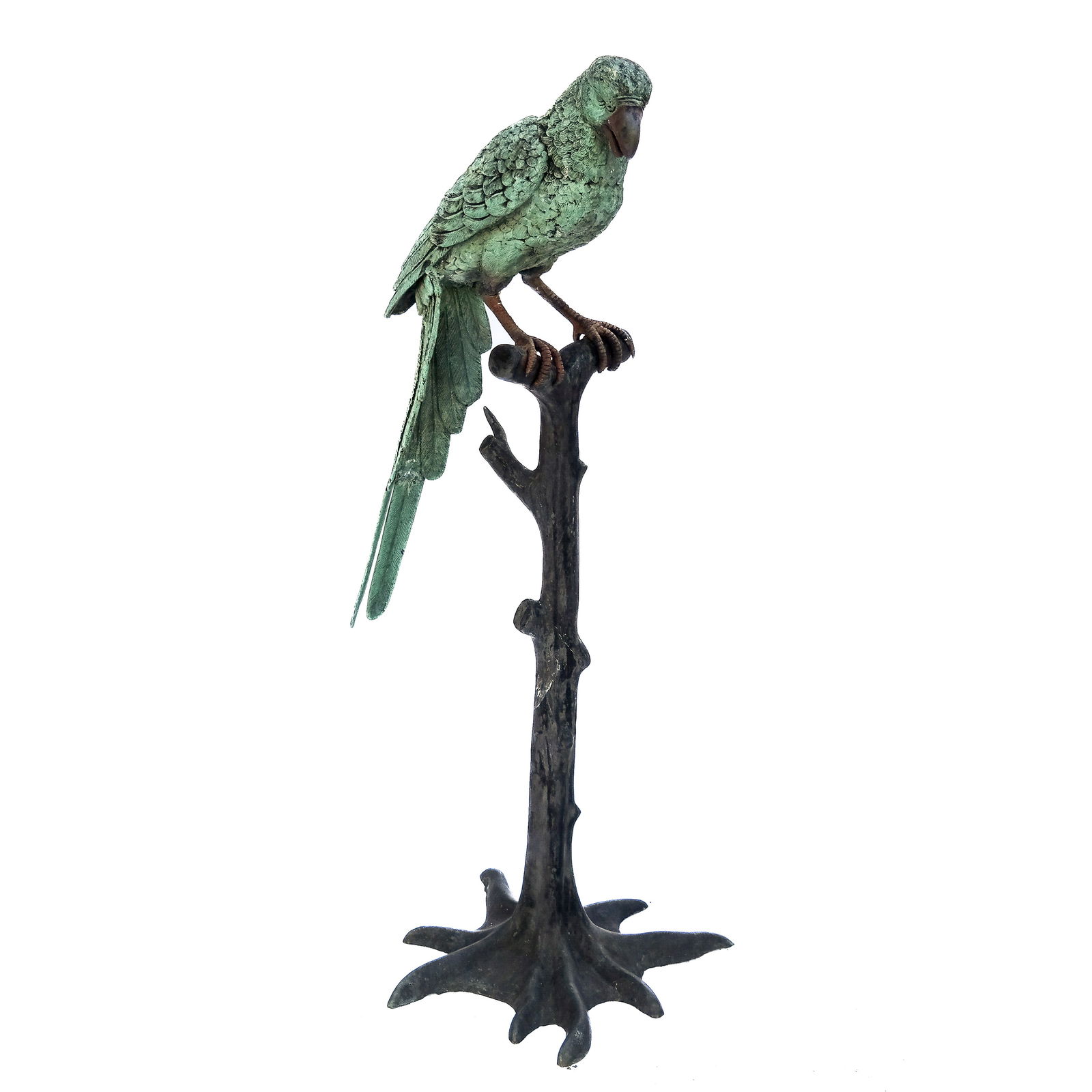 Bronze Two-Tone Parrot Sculpture (1 of 14)