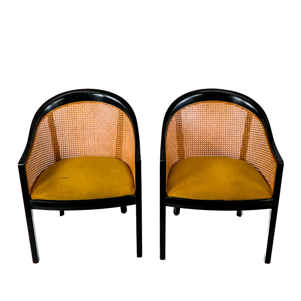 Pair of Modern Ebonized Chairs (1 of 11)