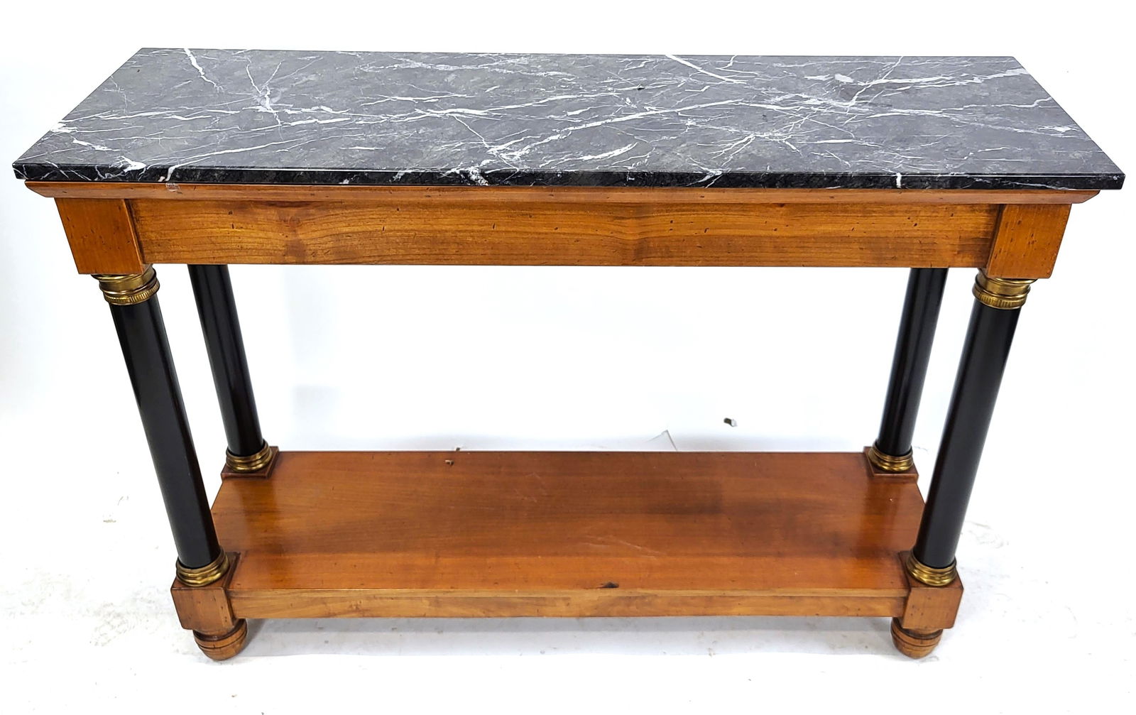 Continental Classical-Style Fruitwood Console (1 of 11)