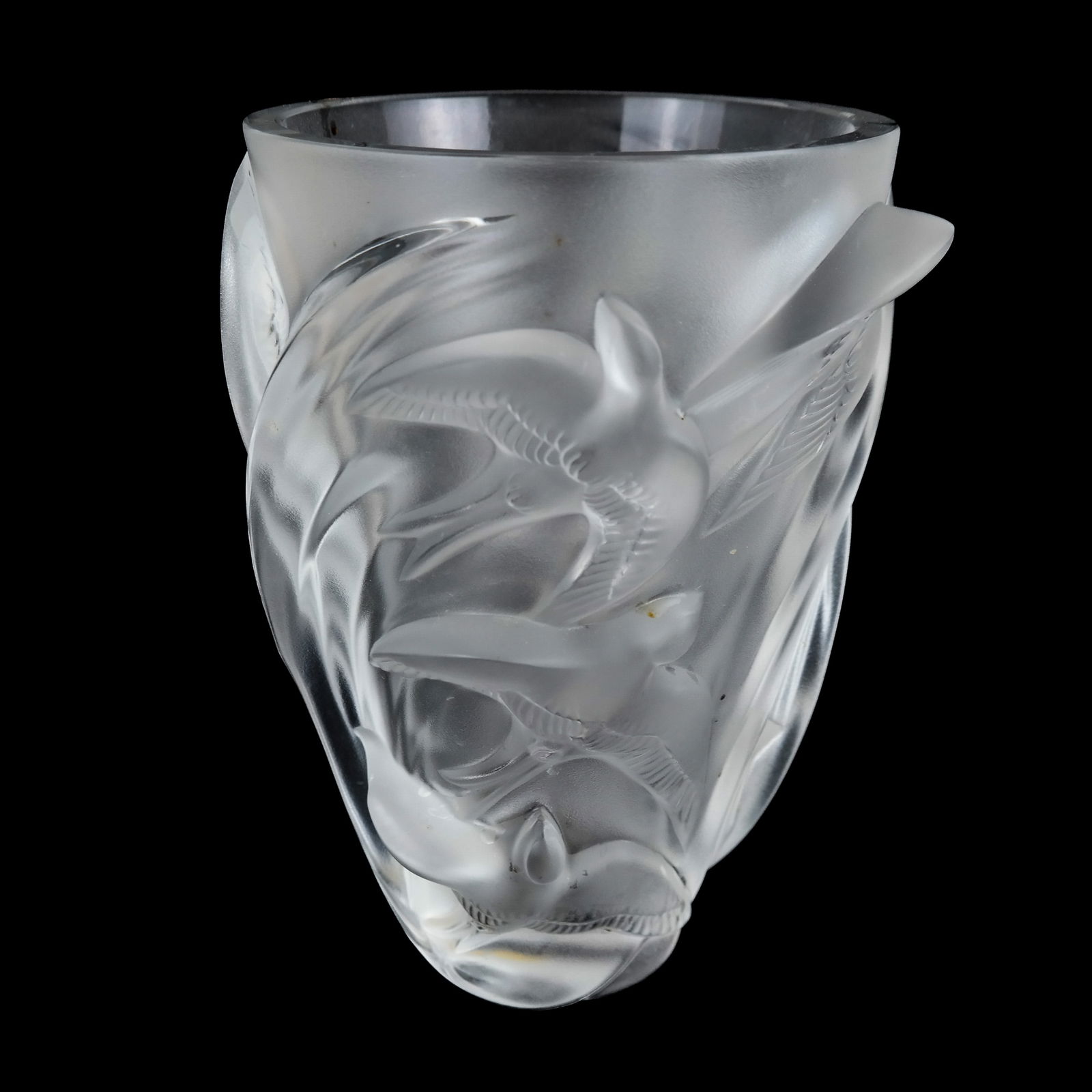 Lalique French Glass "Martinet" Vase (1 of 5)