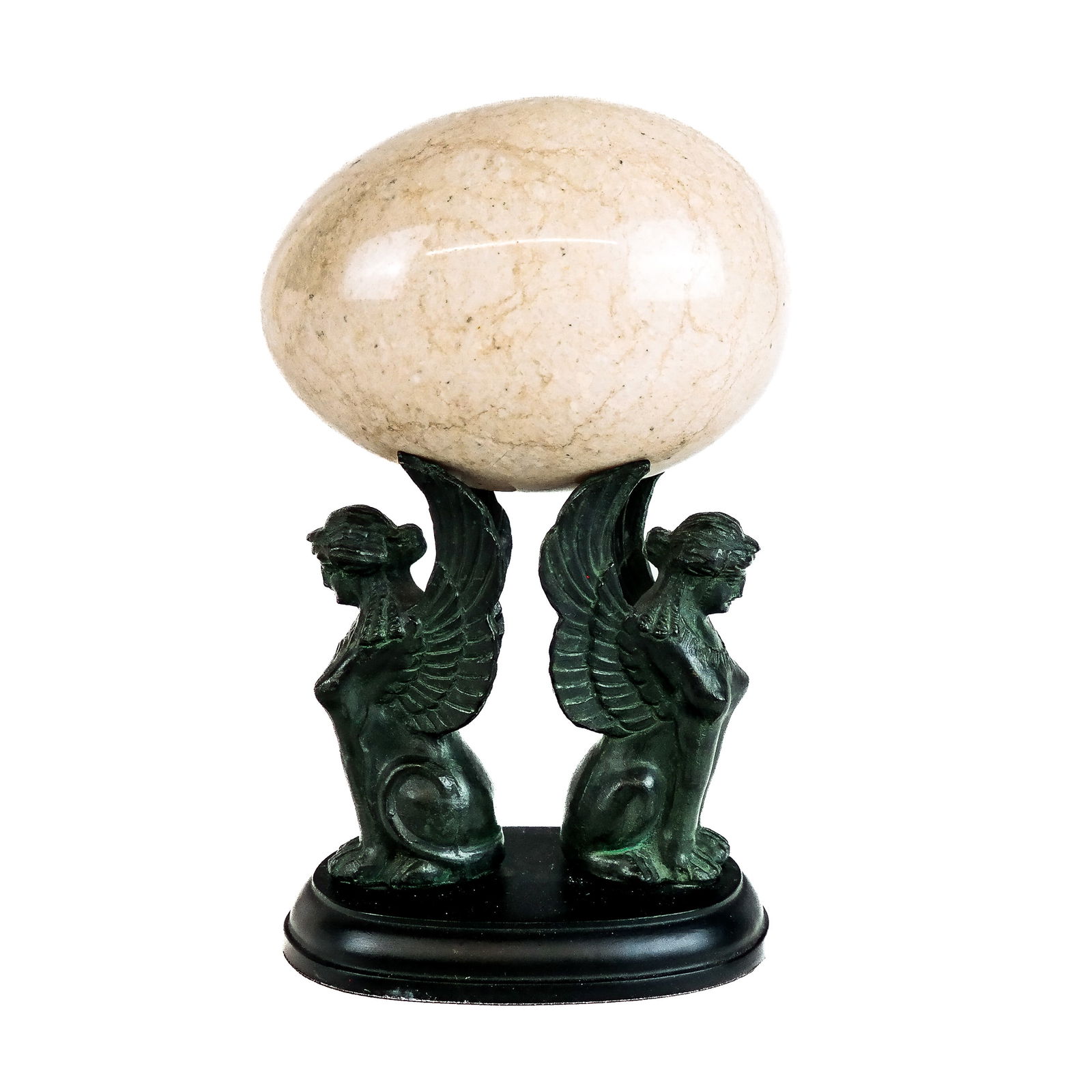 Marble Egg on a Classical-Style Stand (1 of 9)