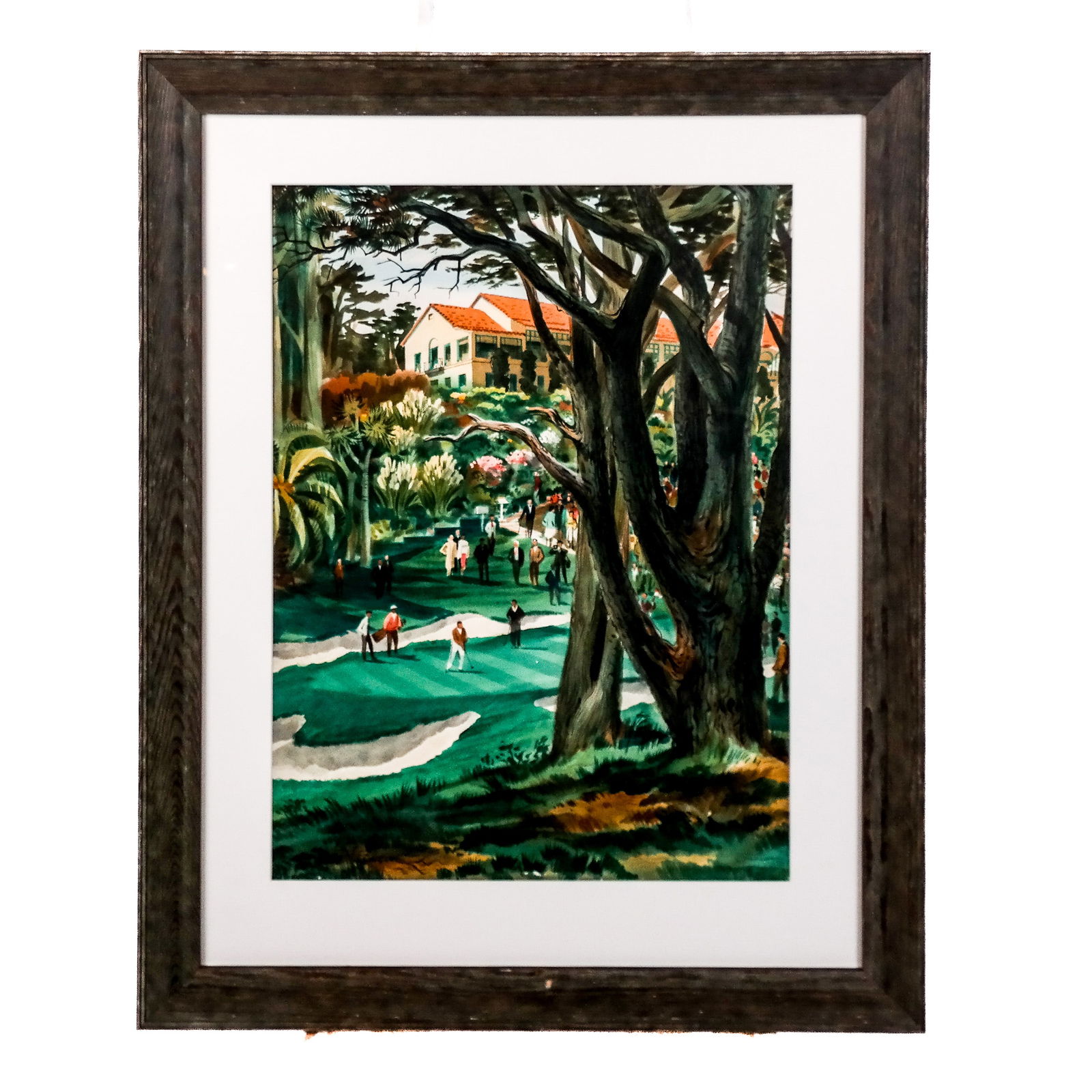 Louis MACOUILLARD: Golf Scene - Watercolor (1 of 10)