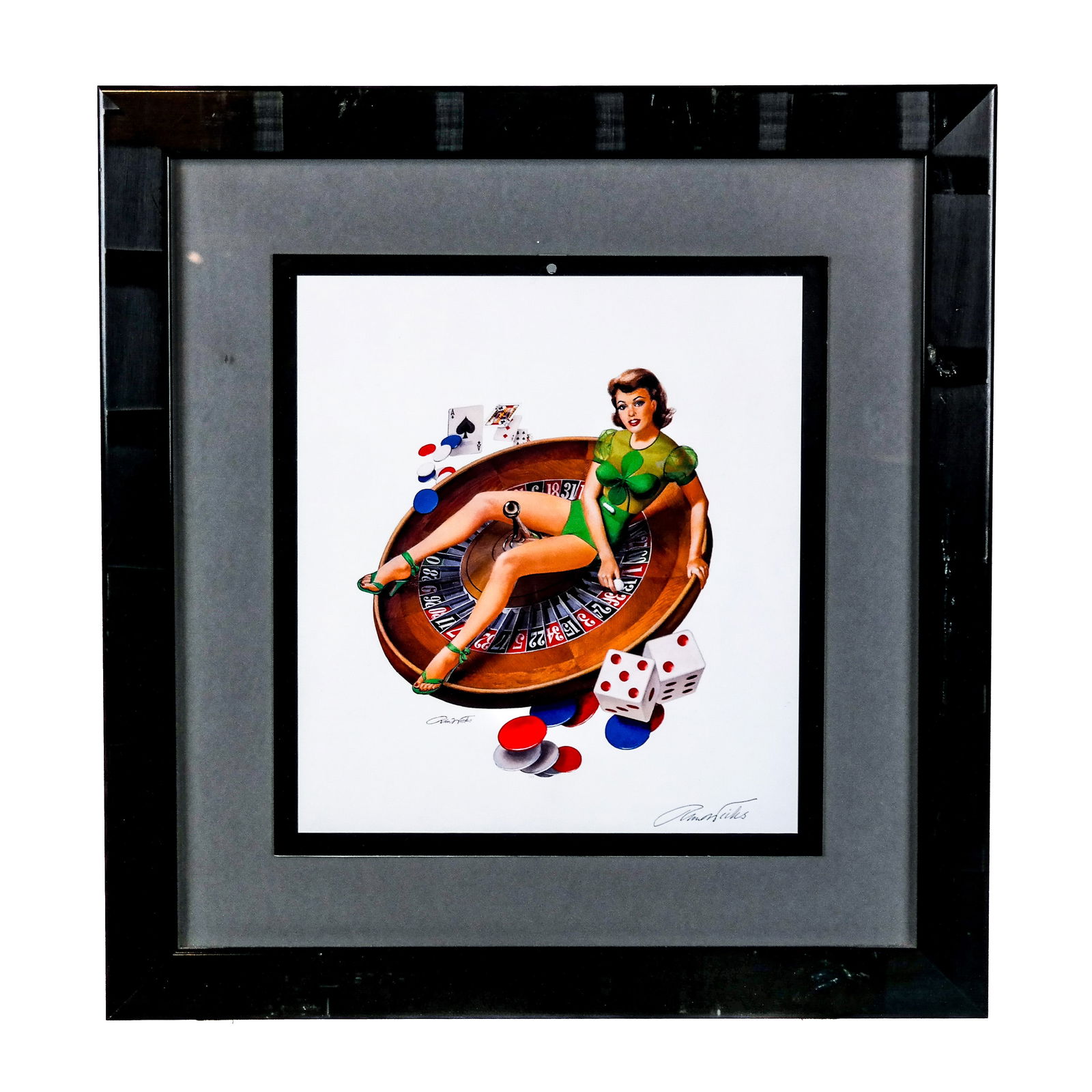 Signed Picture of a Pin-Up Girl (1 of 7)