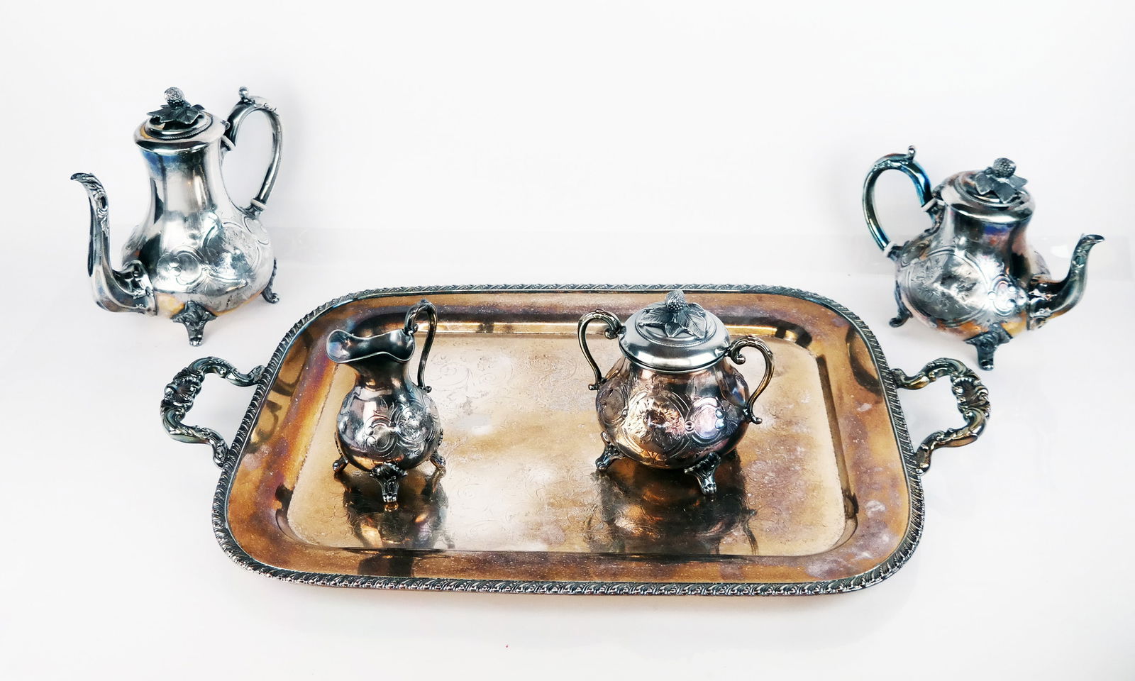 5-Pc. Silver Plate Tea & Coffee Service (1 of 12)