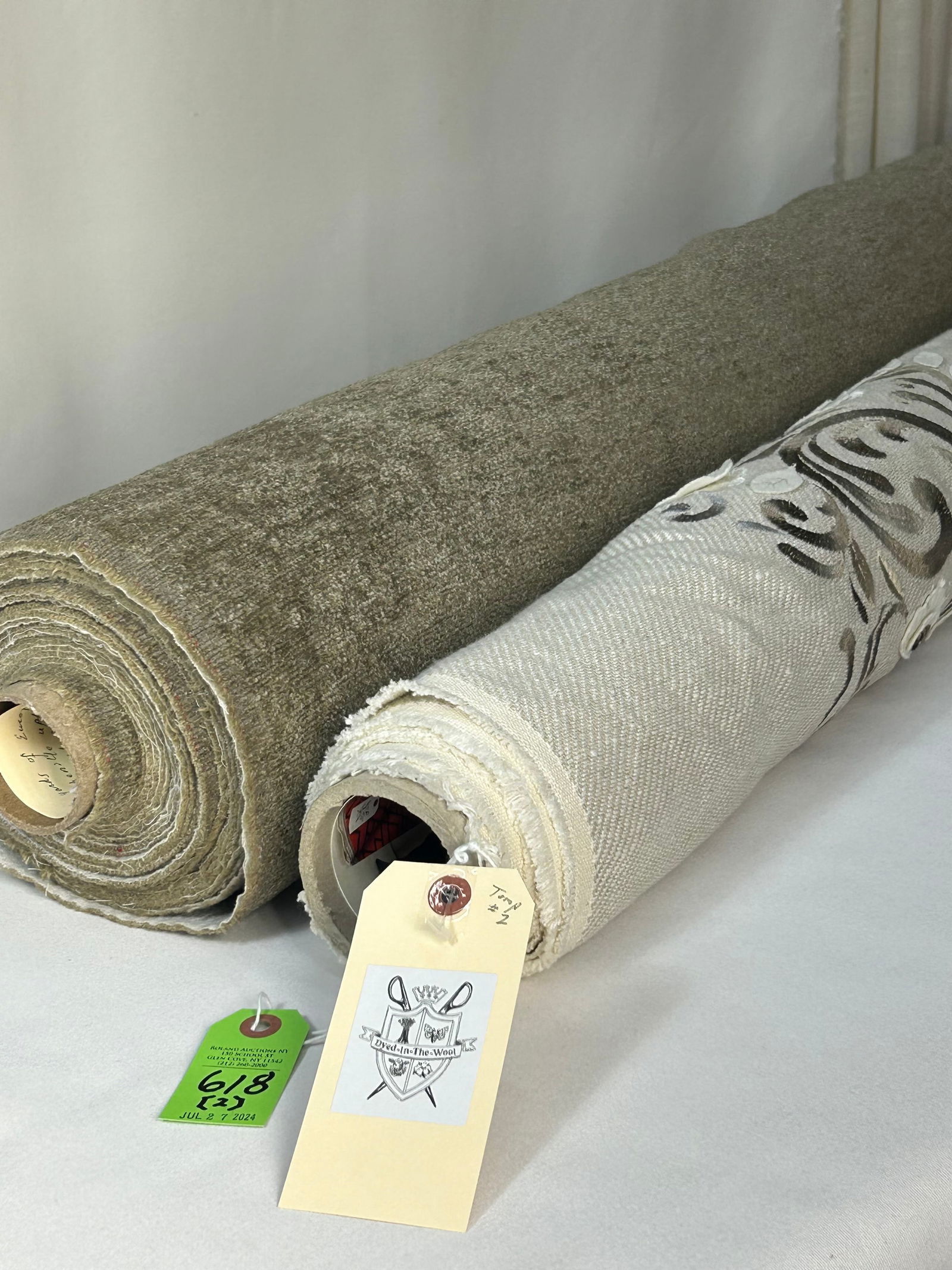 European Embroidery and Companion Chenille Fabric (1 of 6)