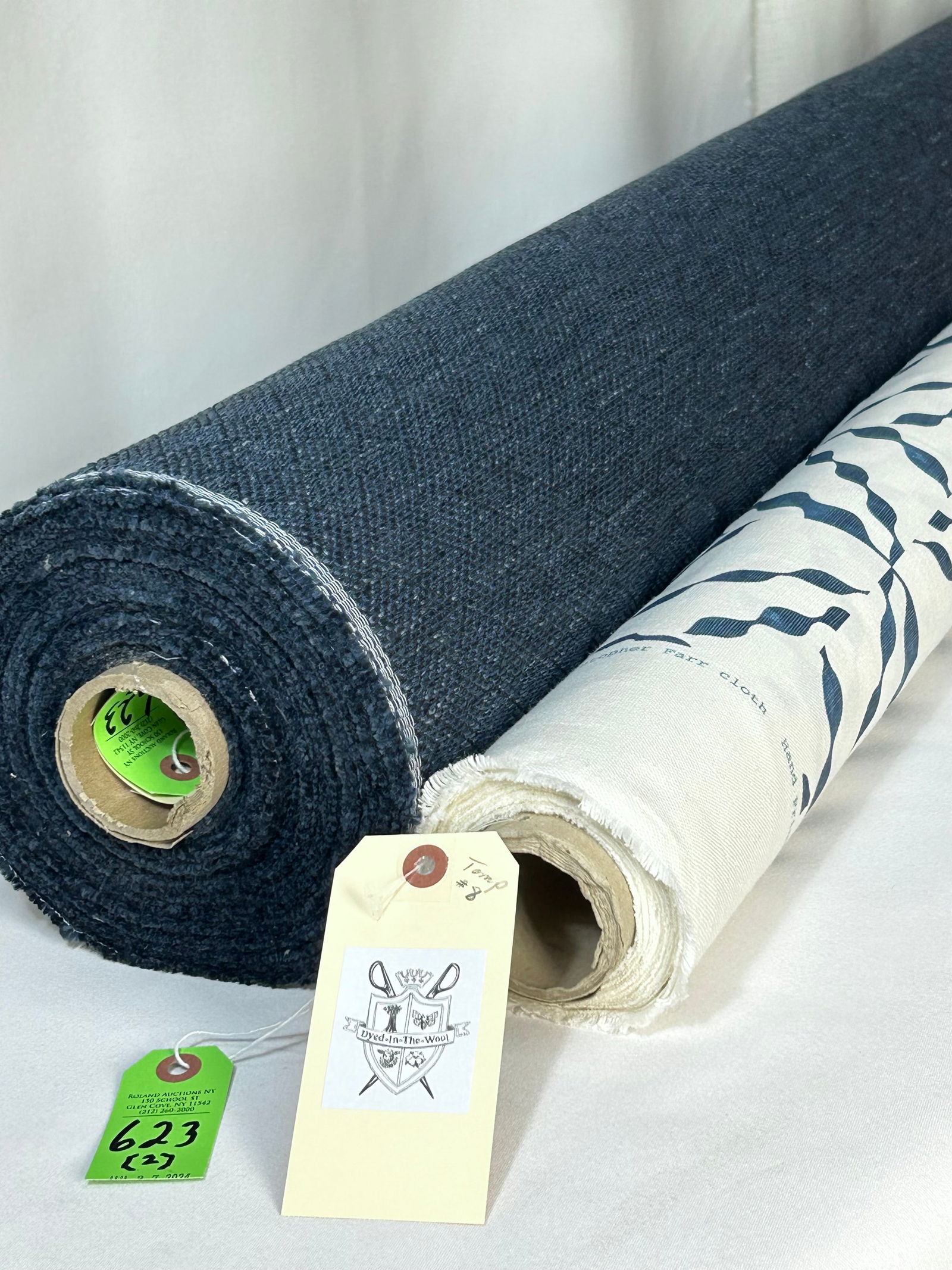 Christopher Farr Print and Indigo Geometric Fabric (1 of 7)