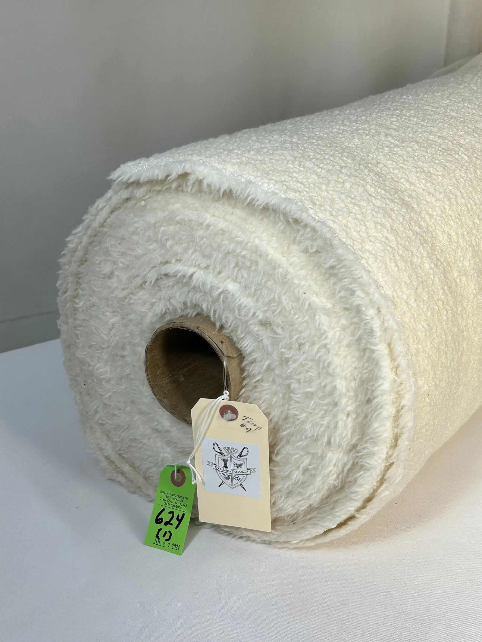 Bolt of Clarence House Wool Boucle Fabric (1 of 3)